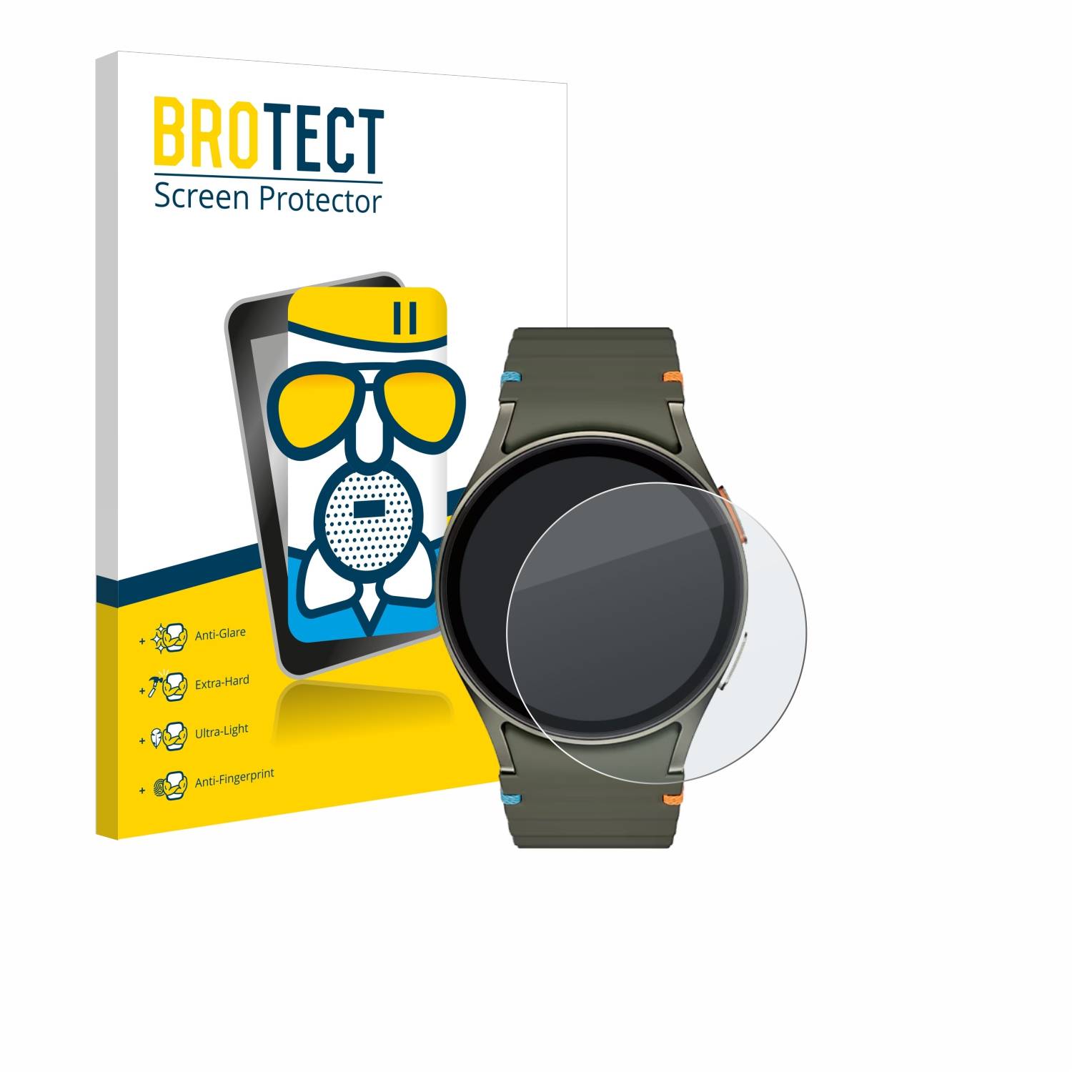 BROTECT AirGlass Matt Glas Panzer Folie für Samsung Galaxy Watch 7 (40 mm)