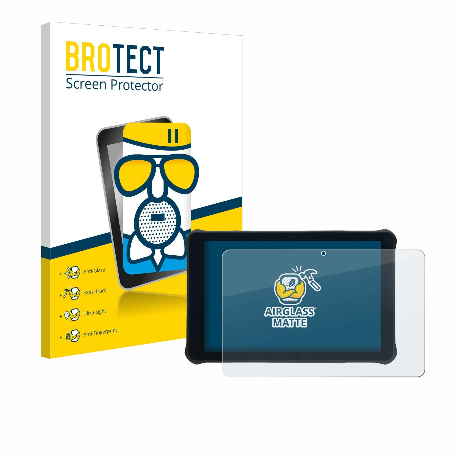 BROTECT AirGlass Matt Glas Panzer Folie für Unitech RT112