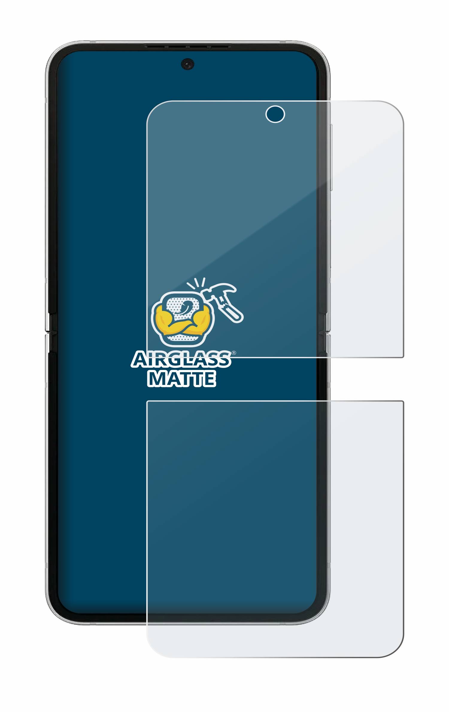 BROTECT AirGlass Matt Glas Panzer Folie für Samsung Galaxy Z Flip6