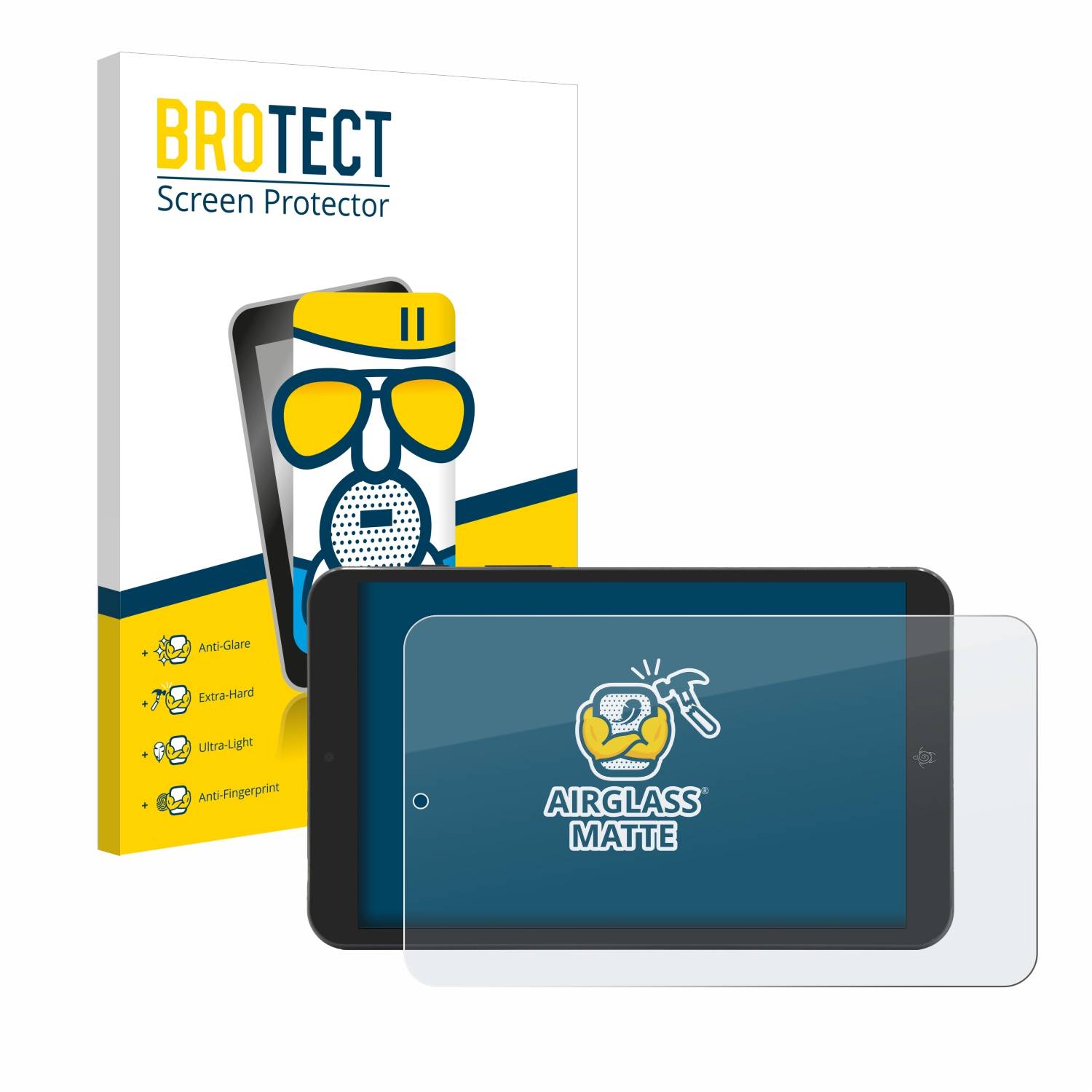 BROTECT AirGlass Matt Glas Panzer Folie für Mediacom SmartPad Iyo 8