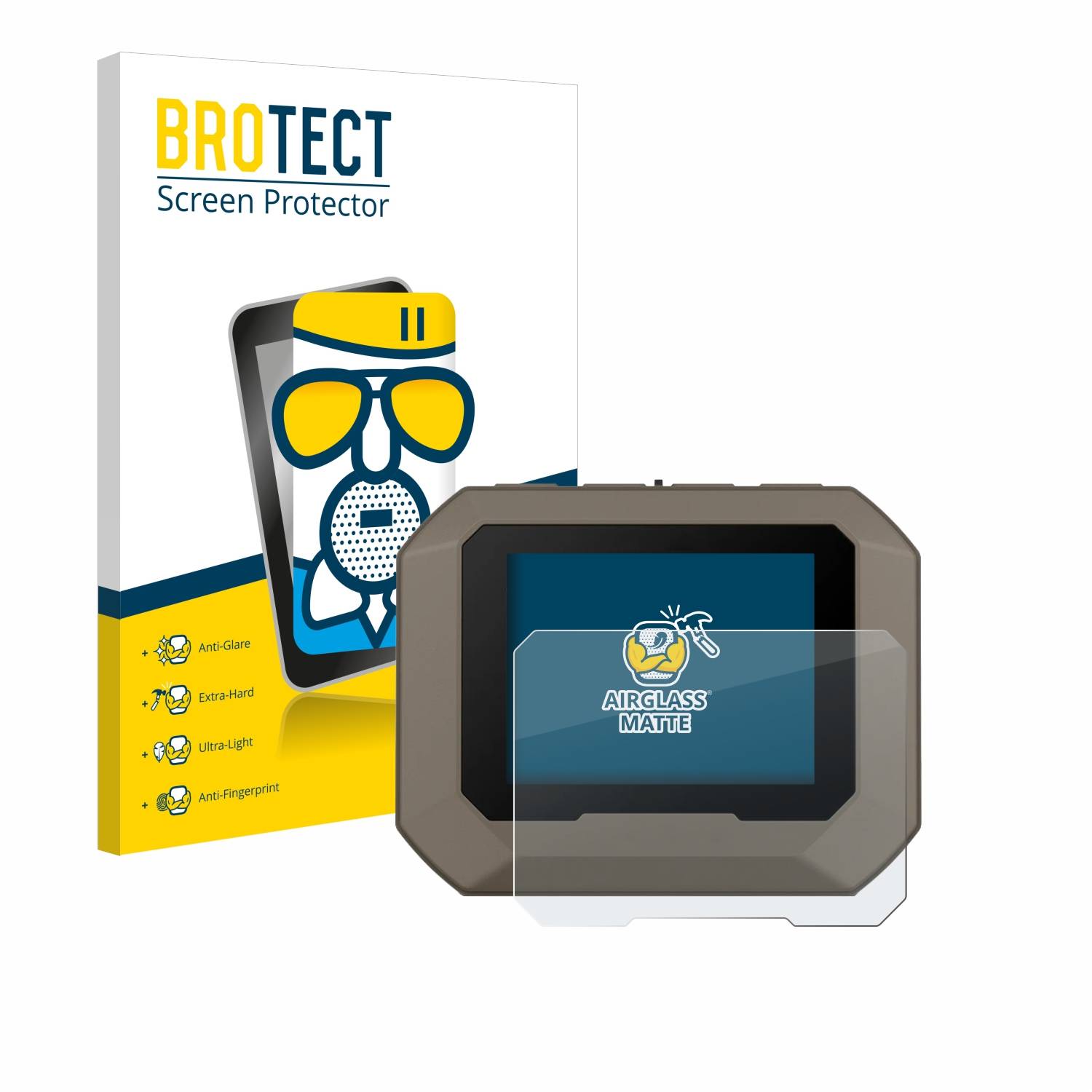 BROTECT AirGlass Matt Glas Panzer Folie für Garmin Xero C1 Pro