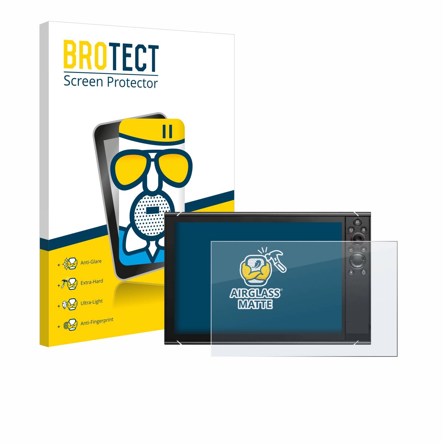 BROTECT AirGlass Matt Glas Panzer Folie für Simrad NSS16 evo3S