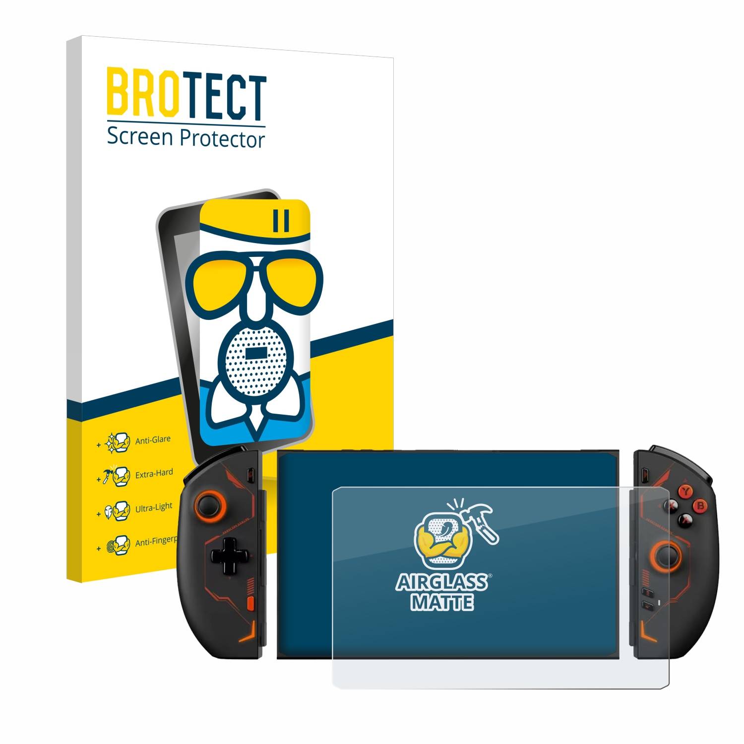 BROTECT AirGlass Matt Glas Panzer Folie für OneXPlayer 2 Pro
