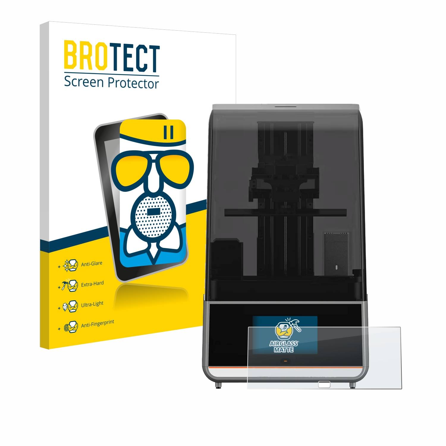 BROTECT AirGlass Matt Glas Panzer Folie für Anycubic Photon Mono M7 Pro (Druckplatte)