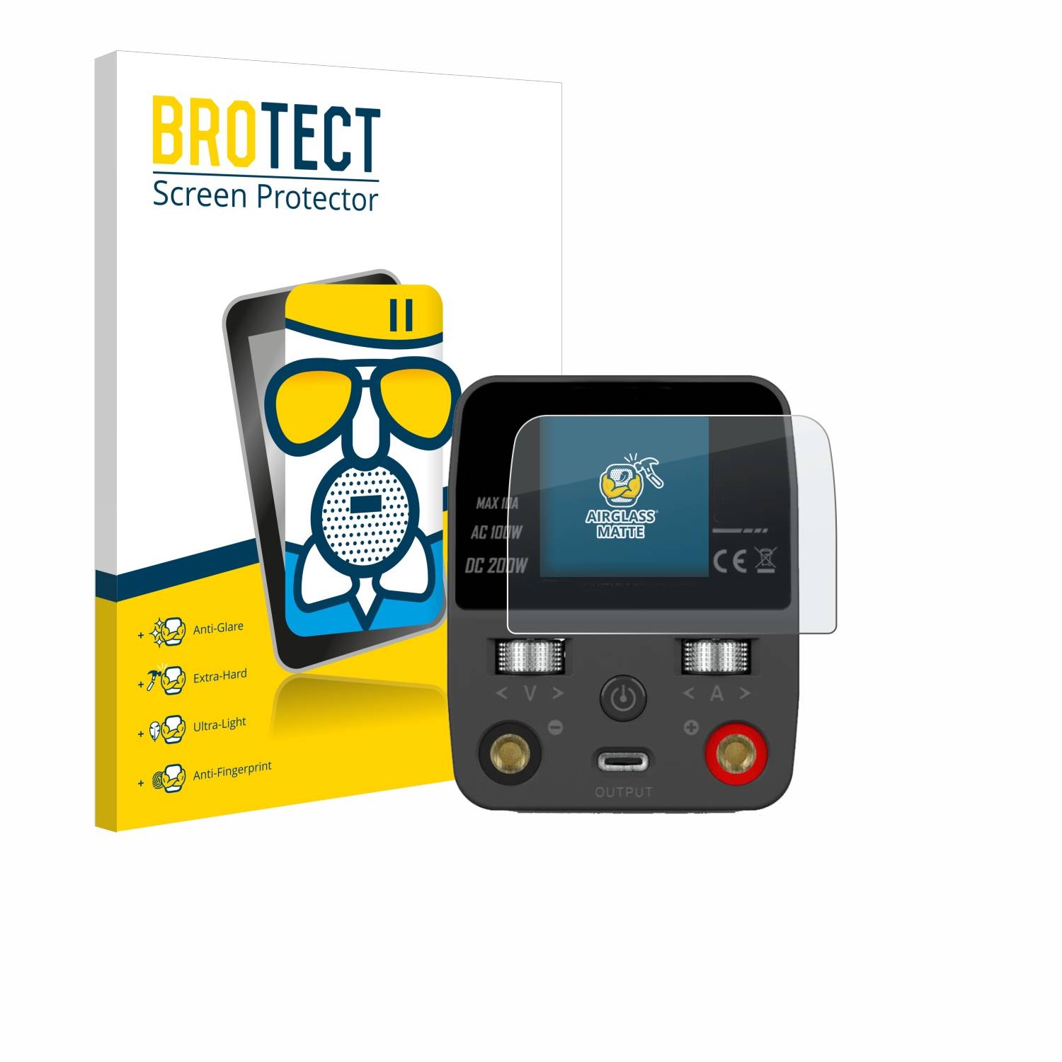 BROTECT AirGlass Matt Glas Panzer Folie für ToolkitRC P200 V2