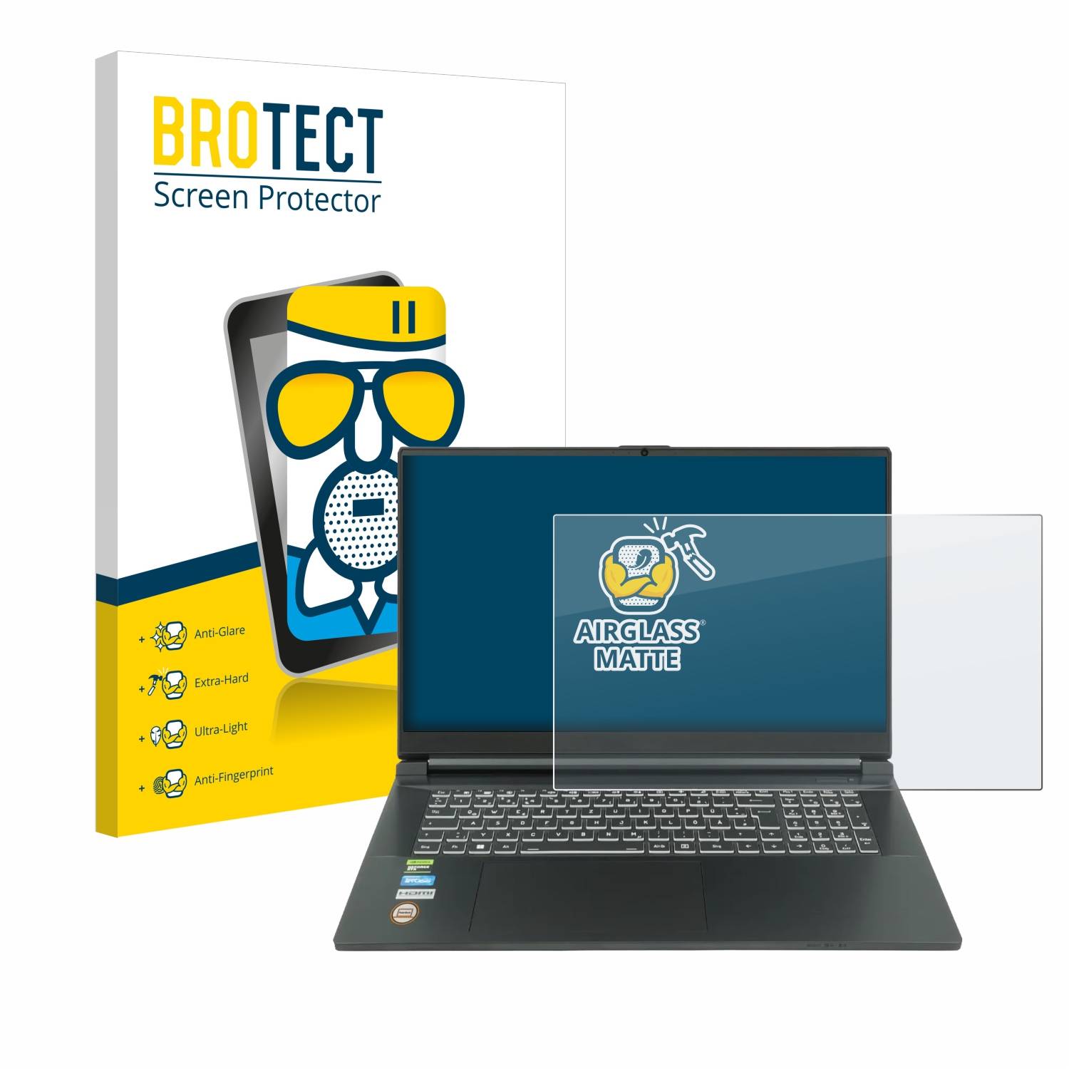BROTECT AirGlass Matt Glas Panzer Folie für PaderBook CAD i97