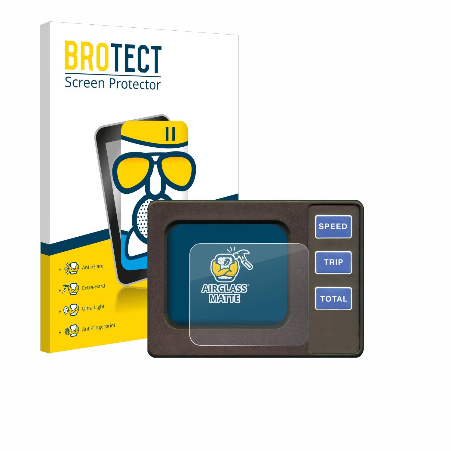 BROTECT AirGlass Matt Glas Panzer Folie für Nasa Marine Instruments Target Electromagnetic Speed Log