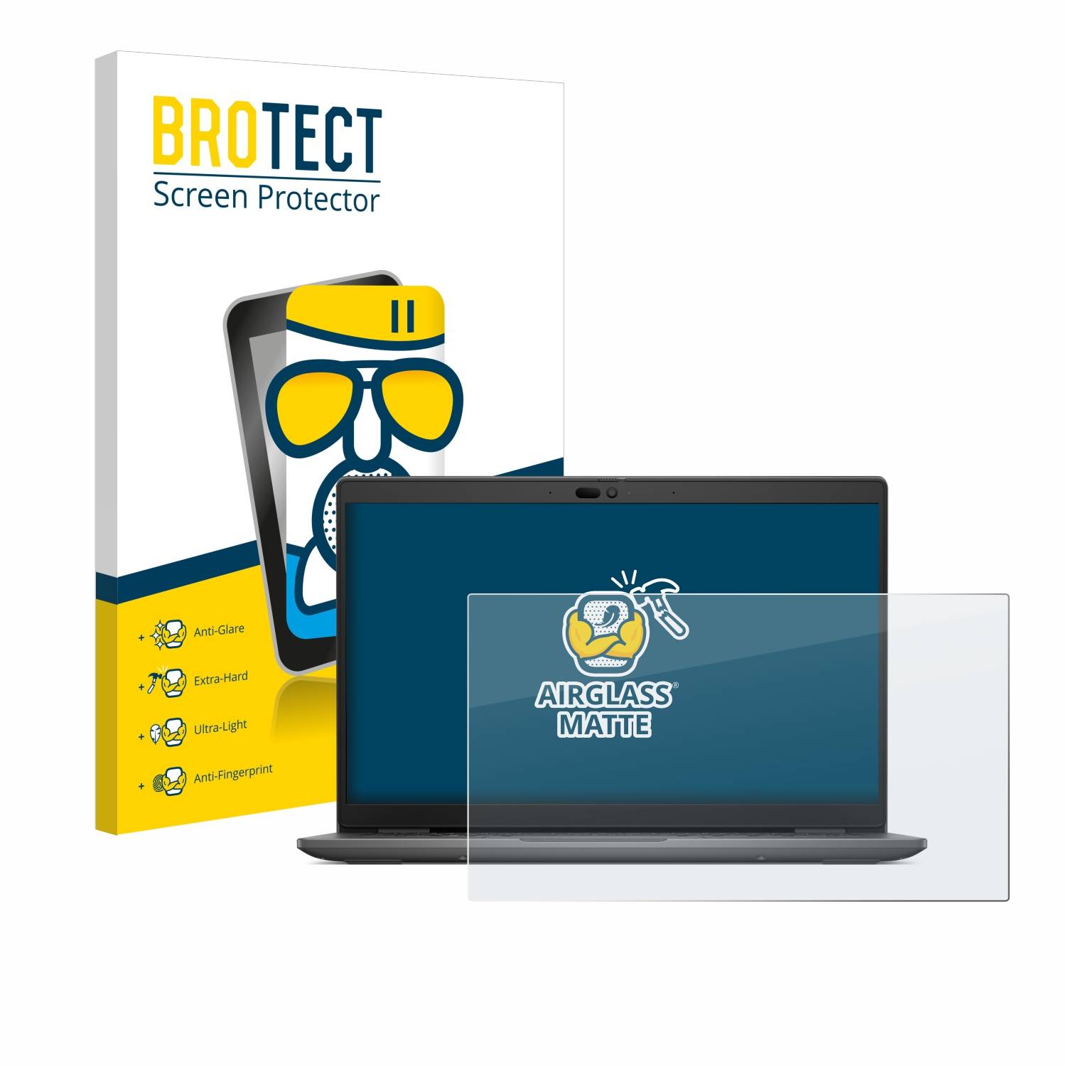 BROTECT AirGlass Matt Glas Panzer Folie für Dell Latitude 3440 Laptop
