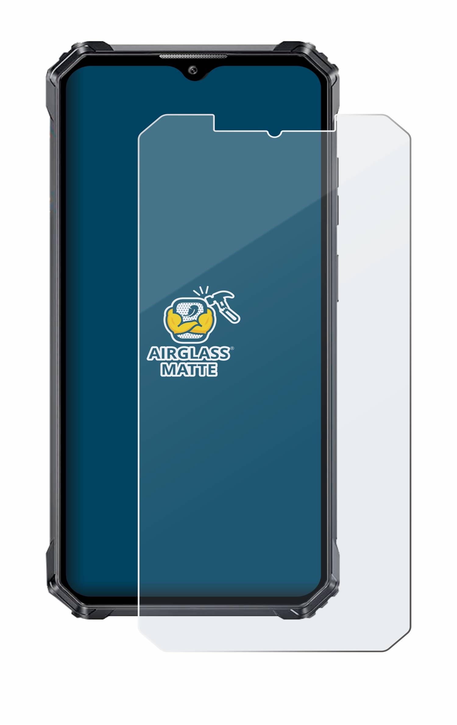 BROTECT AirGlass Matt Glas Panzer Folie für Oukitel WP28 S