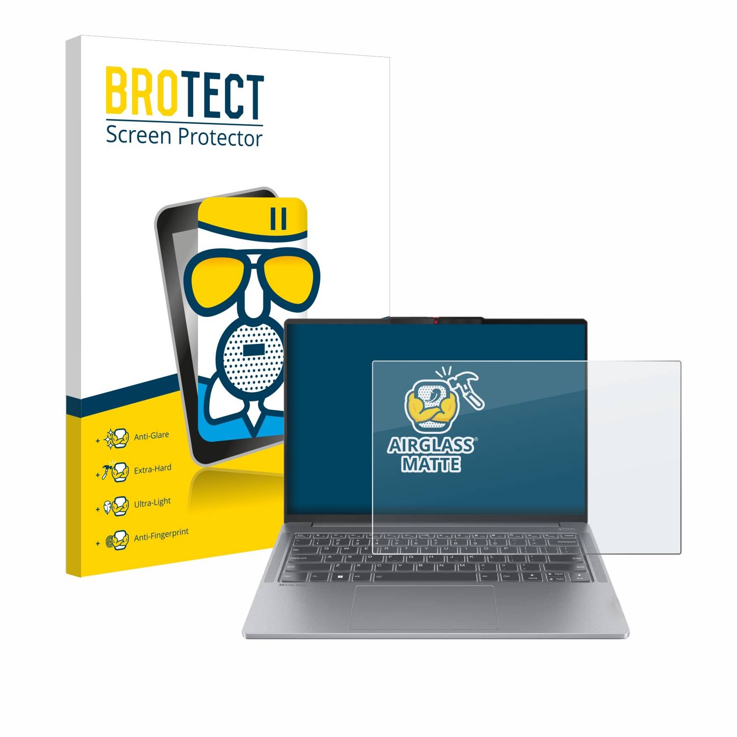 BROTECT AirGlass Matt Glas Panzer Folie für Lenovo IdeaPad Pro 5 Gen 9 14