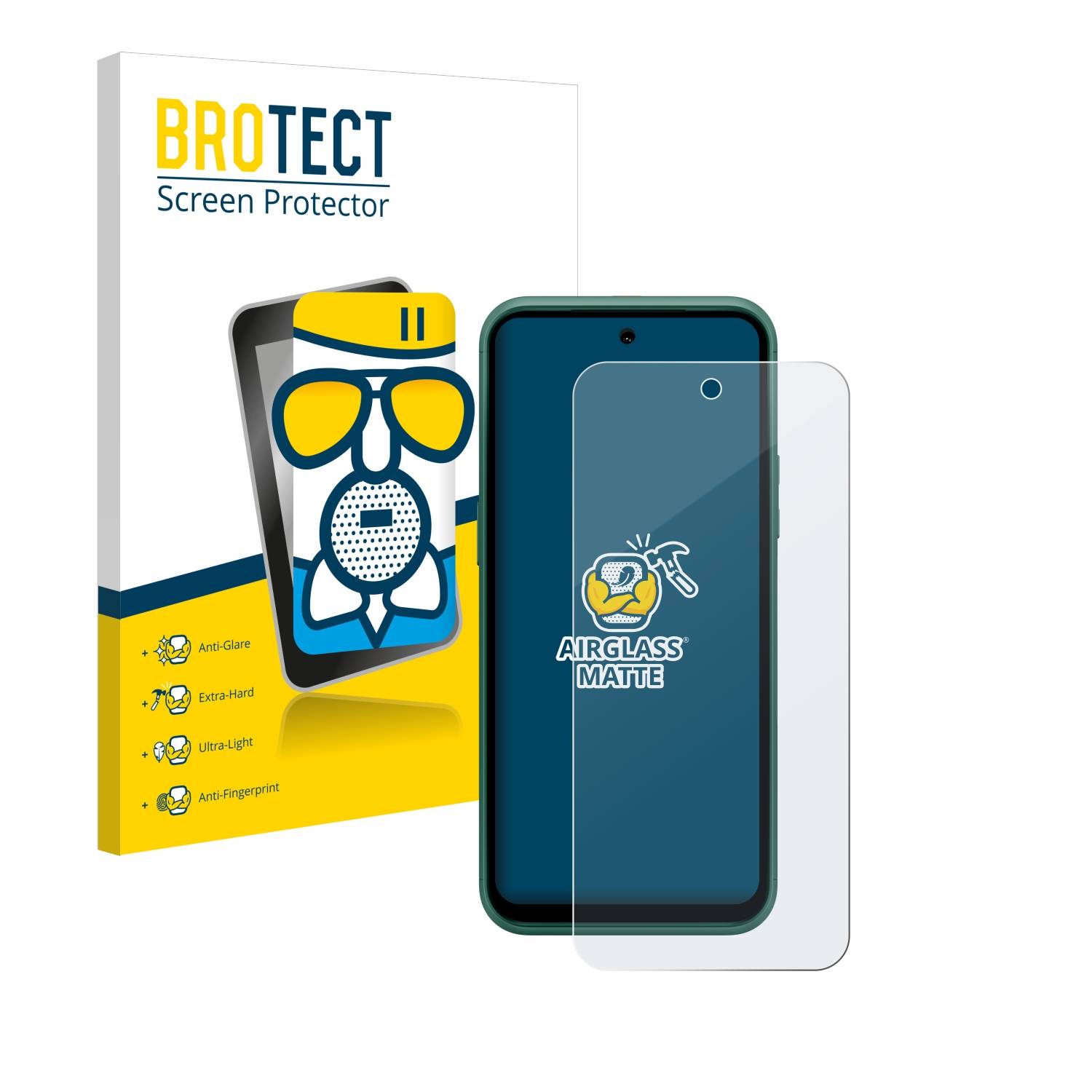 BROTECT AirGlass Matt Glas Panzer Folie für Nokia XR21 Limited Edition