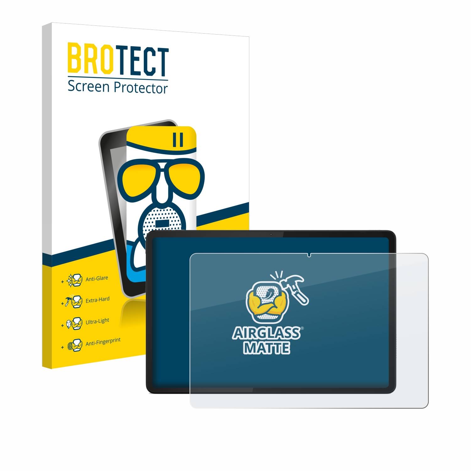 BROTECT AirGlass Matt Glas Panzer Folie für Lenovo Tab K11