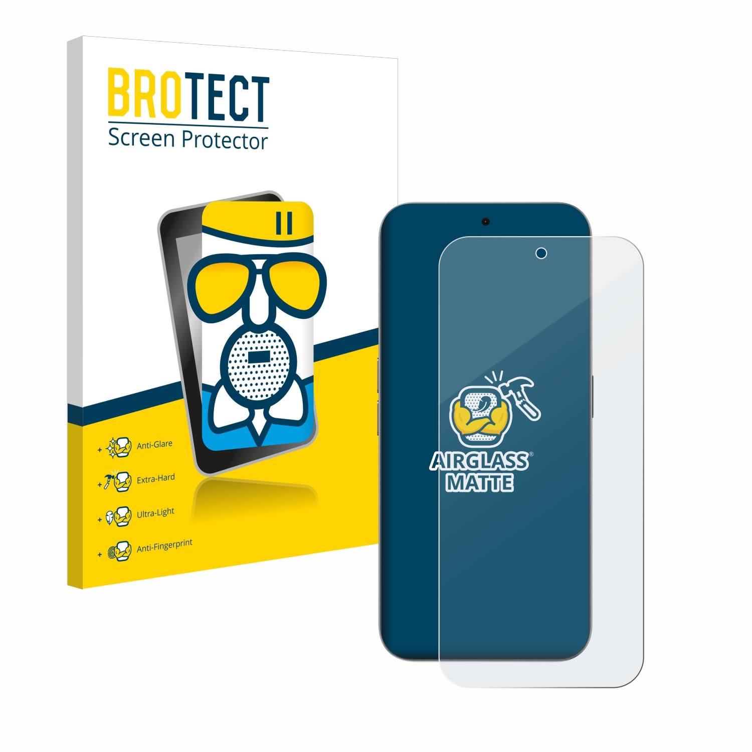 BROTECT AirGlass Matt Glas Panzer Folie für Nothing Phone (2a) Plus