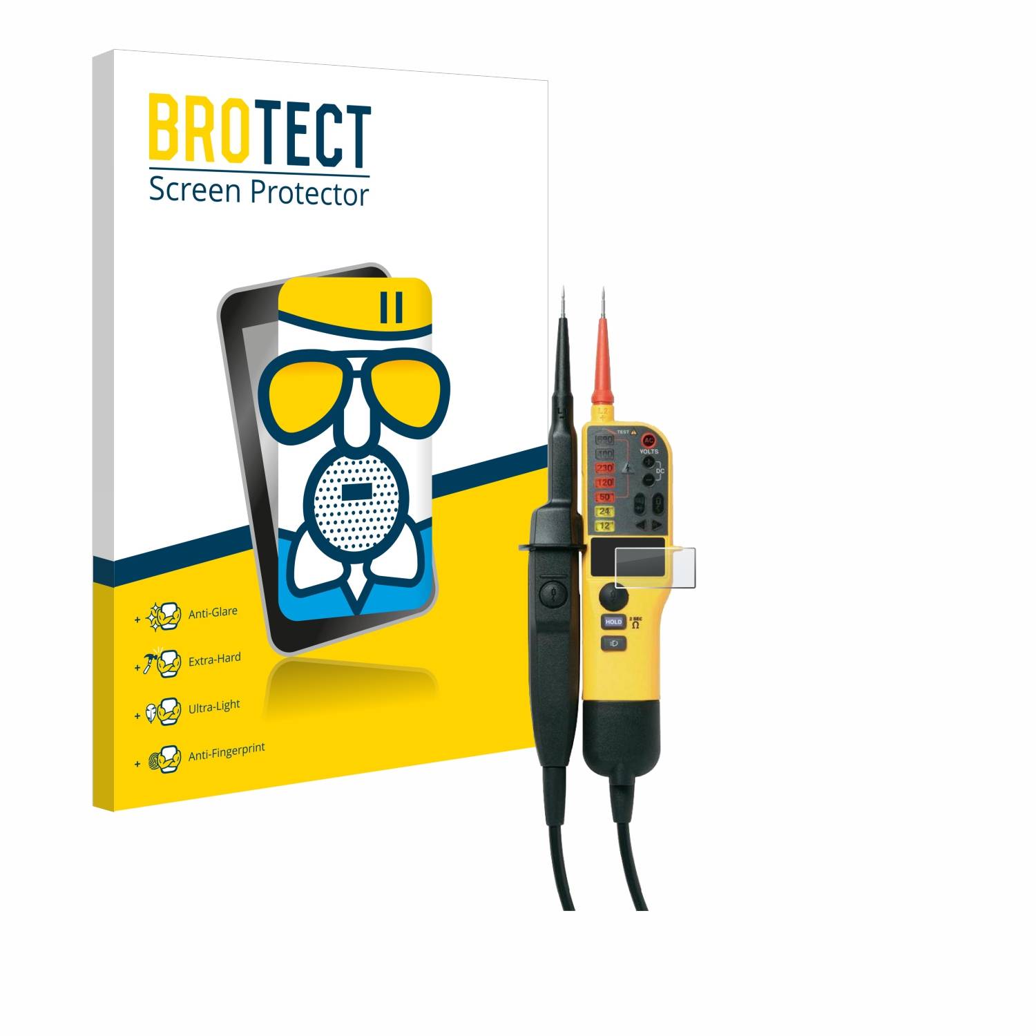 BROTECT AirGlass Matt Glas Panzer Folie für Fluke T150