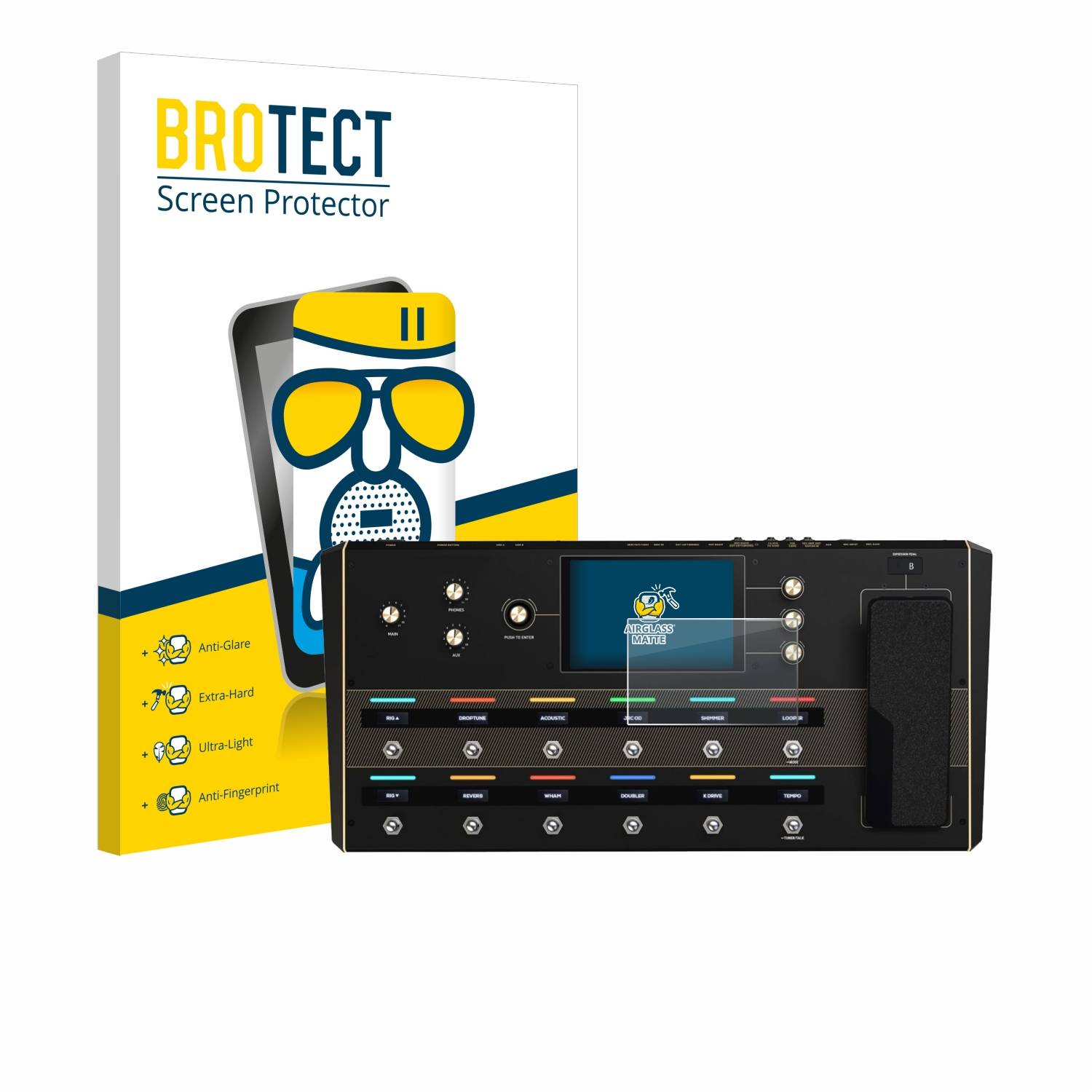 BROTECT AirGlass Matt Glas Panzer Folie für Headrush Prime