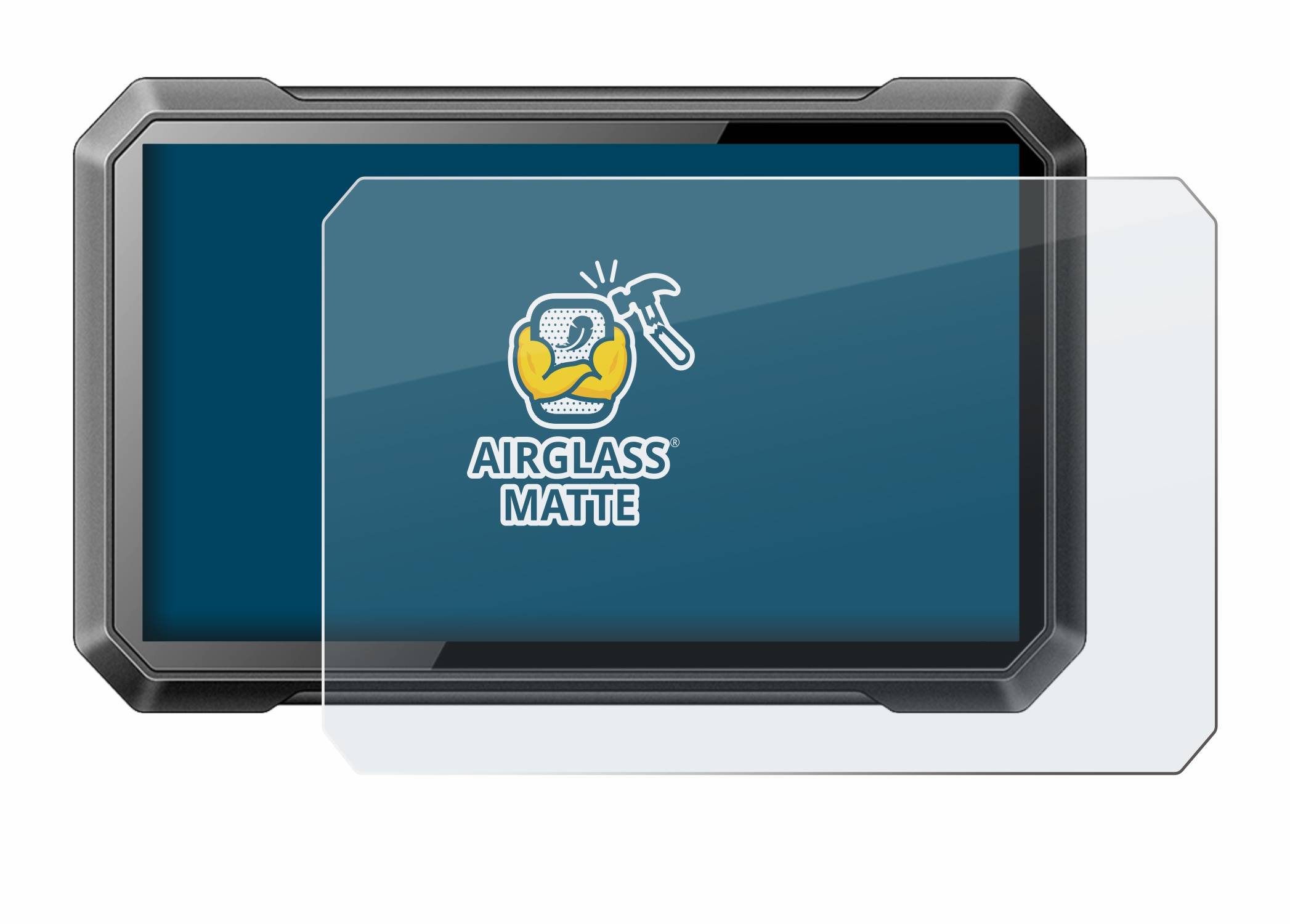 BROTECT AirGlass Matt Glas Panzer Folie für Ricoel Motorcycle CarPlay C7 II