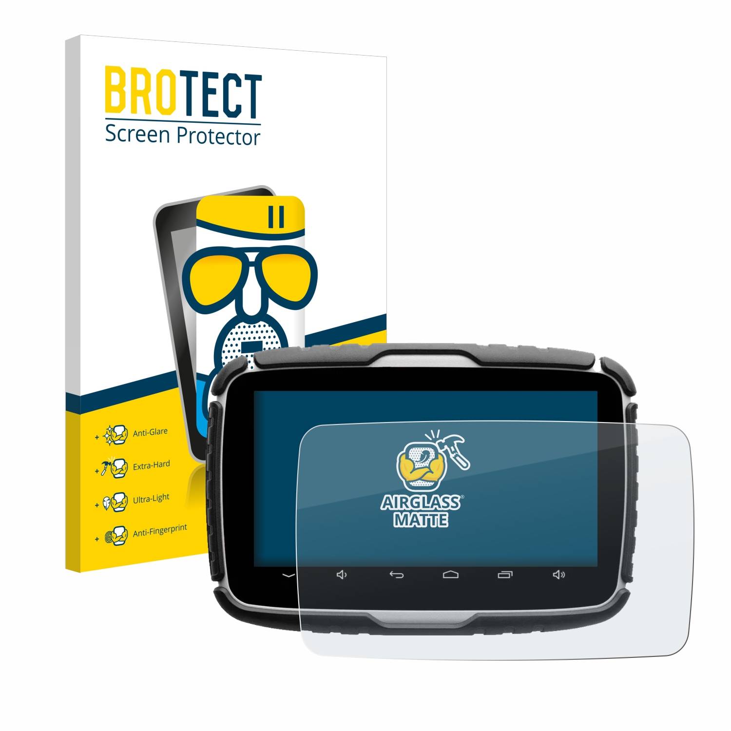 BROTECT AirGlass Matt Glas Panzer Folie für Elebest Rider A6+ 5