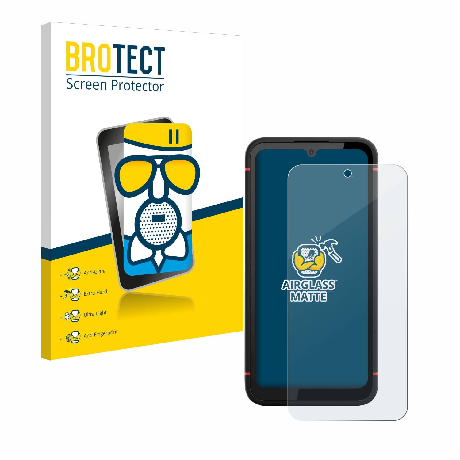 BROTECT AirGlass Matt Glas Panzer Folie für Gigaset GX4 Pro