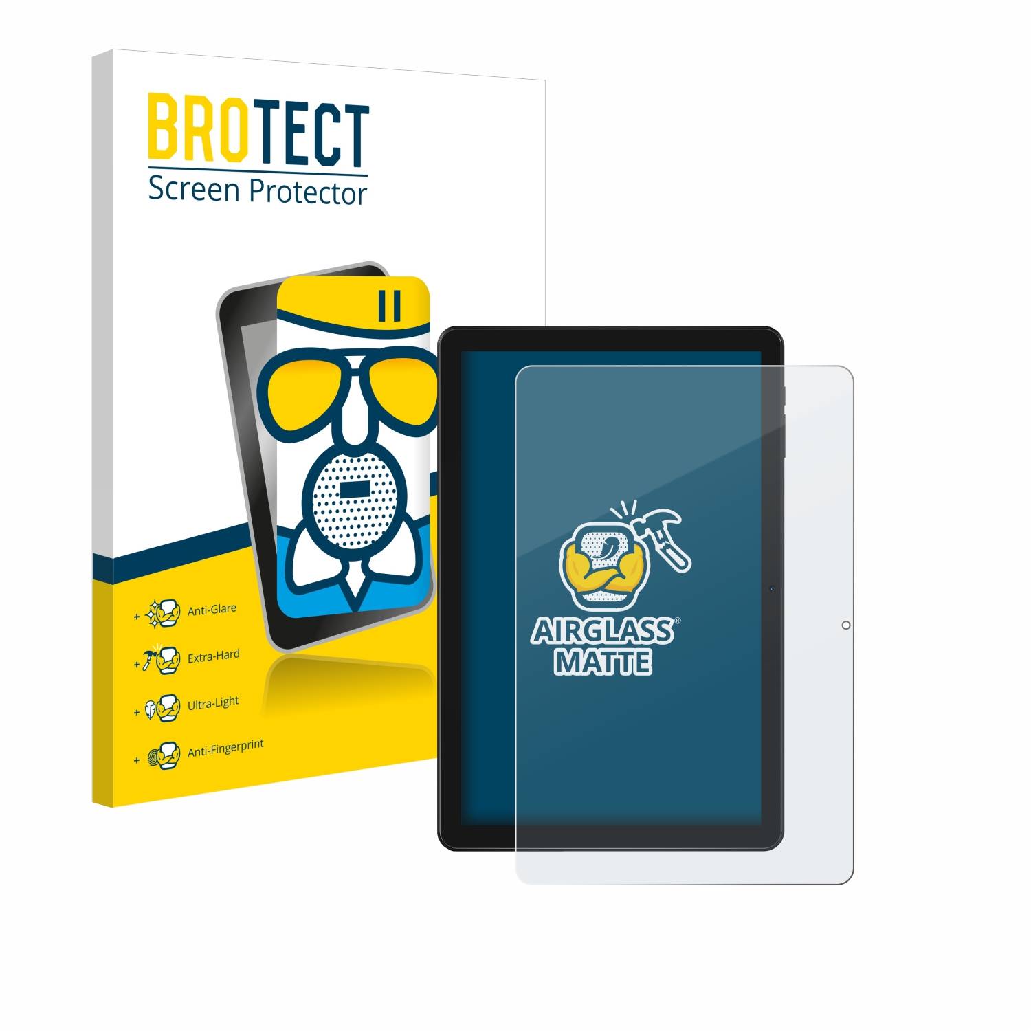 BROTECT AirGlass Matt Glas Panzer Folie für Doogee T10W