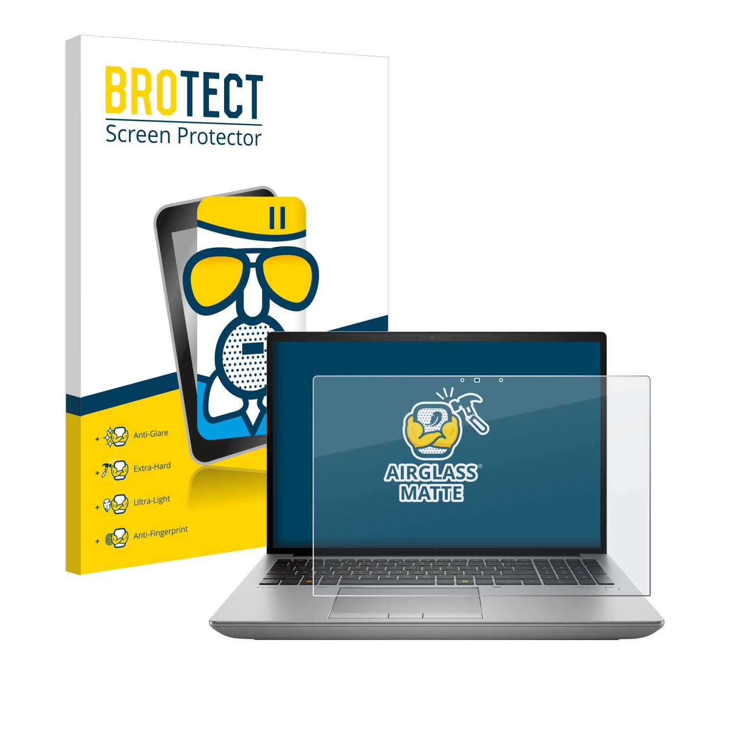 BROTECT AirGlass Matt Glas Panzer Folie für HP ZBook Fury 16 G11
