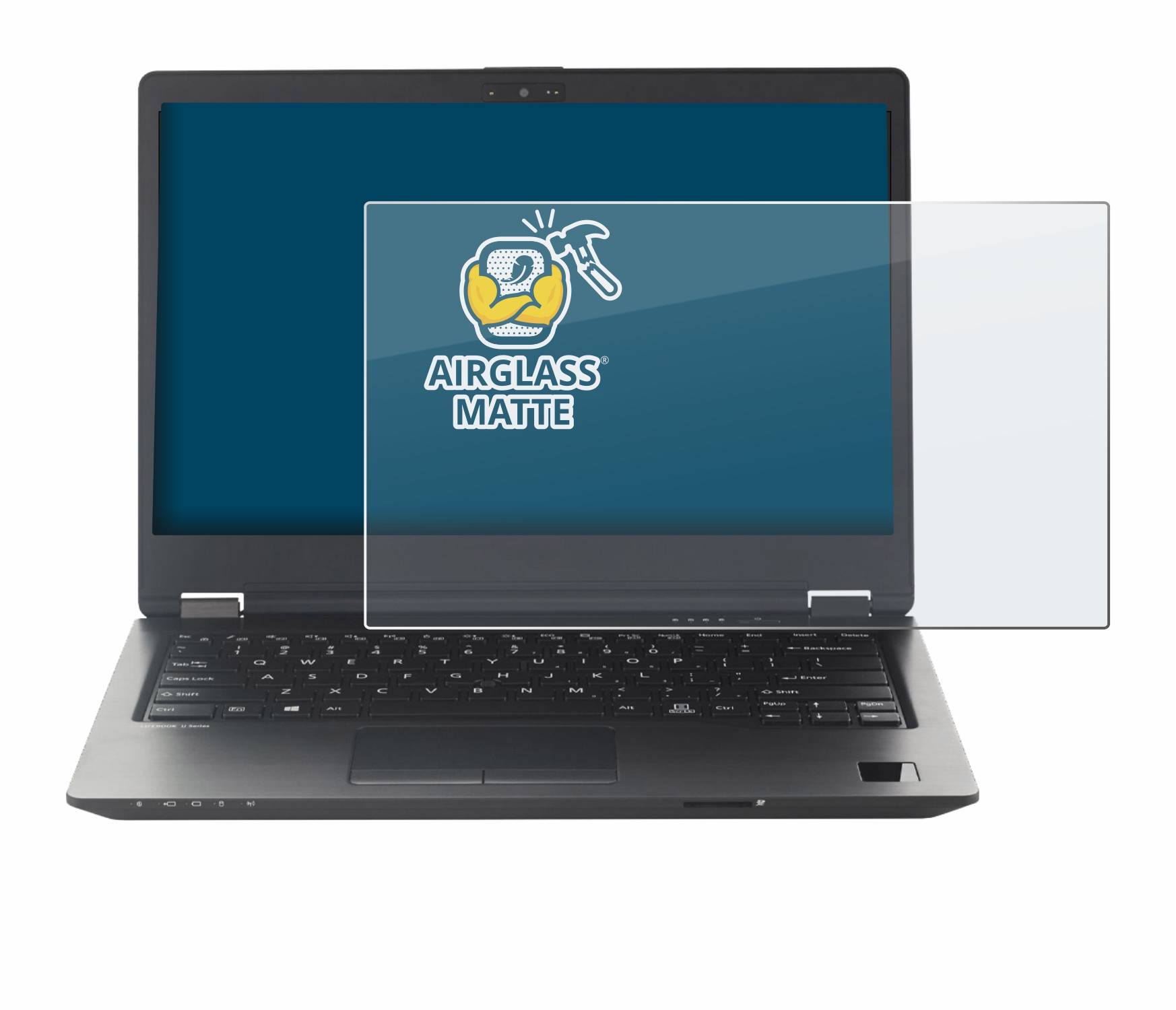 BROTECT AirGlass Matt Glas Panzer Folie für Fujitsu Lifebook U747