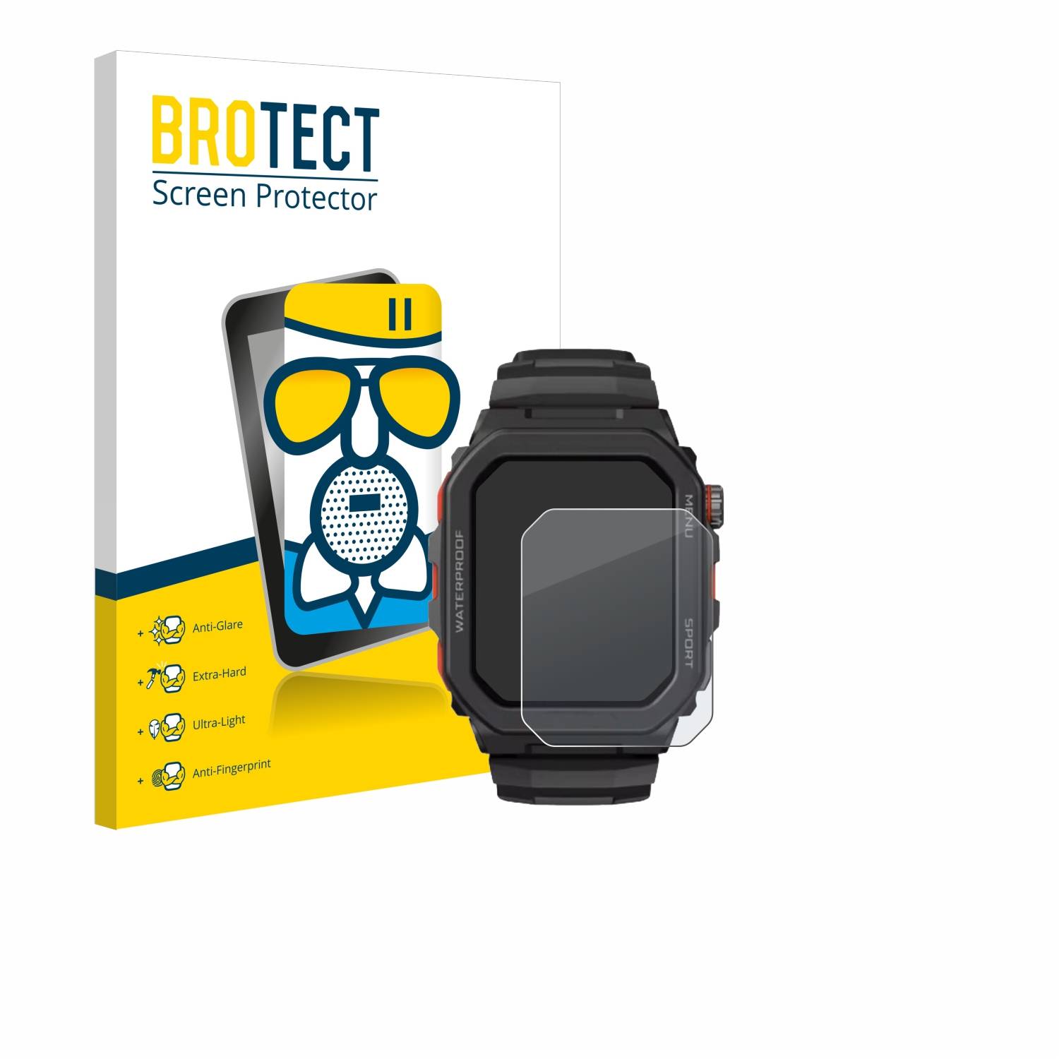 BROTECT AirGlass Matt Glas Panzer Folie für Zeblaze Ares GPS