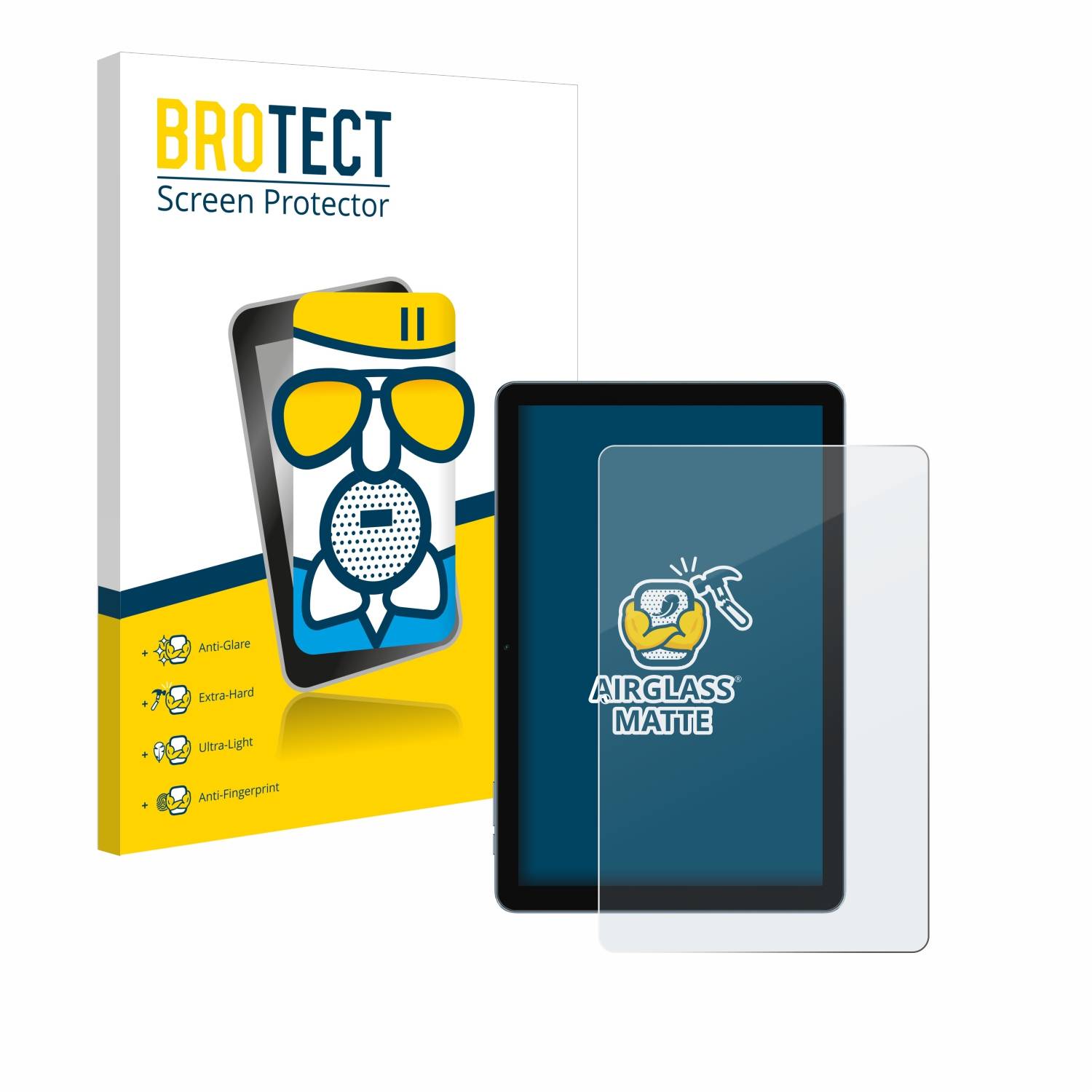 BROTECT AirGlass Matt Glas Panzer Folie für Blackview Tab 30 WiFi