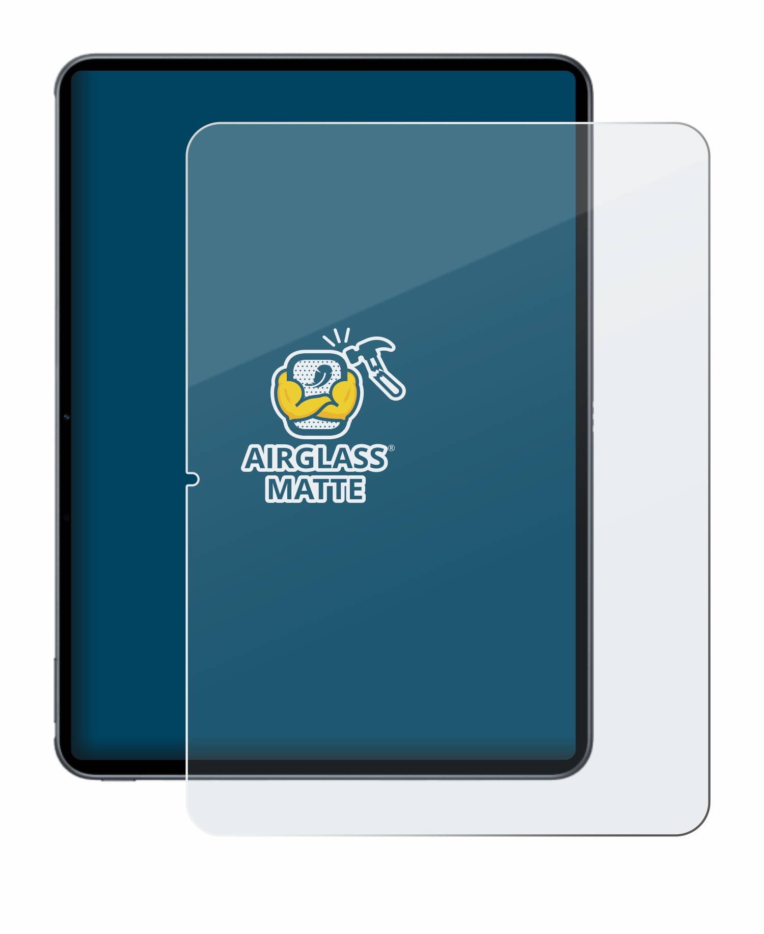 BROTECT AirGlass Matt Glas Panzer Folie für OnePlus Pad 2 (Hochformat)