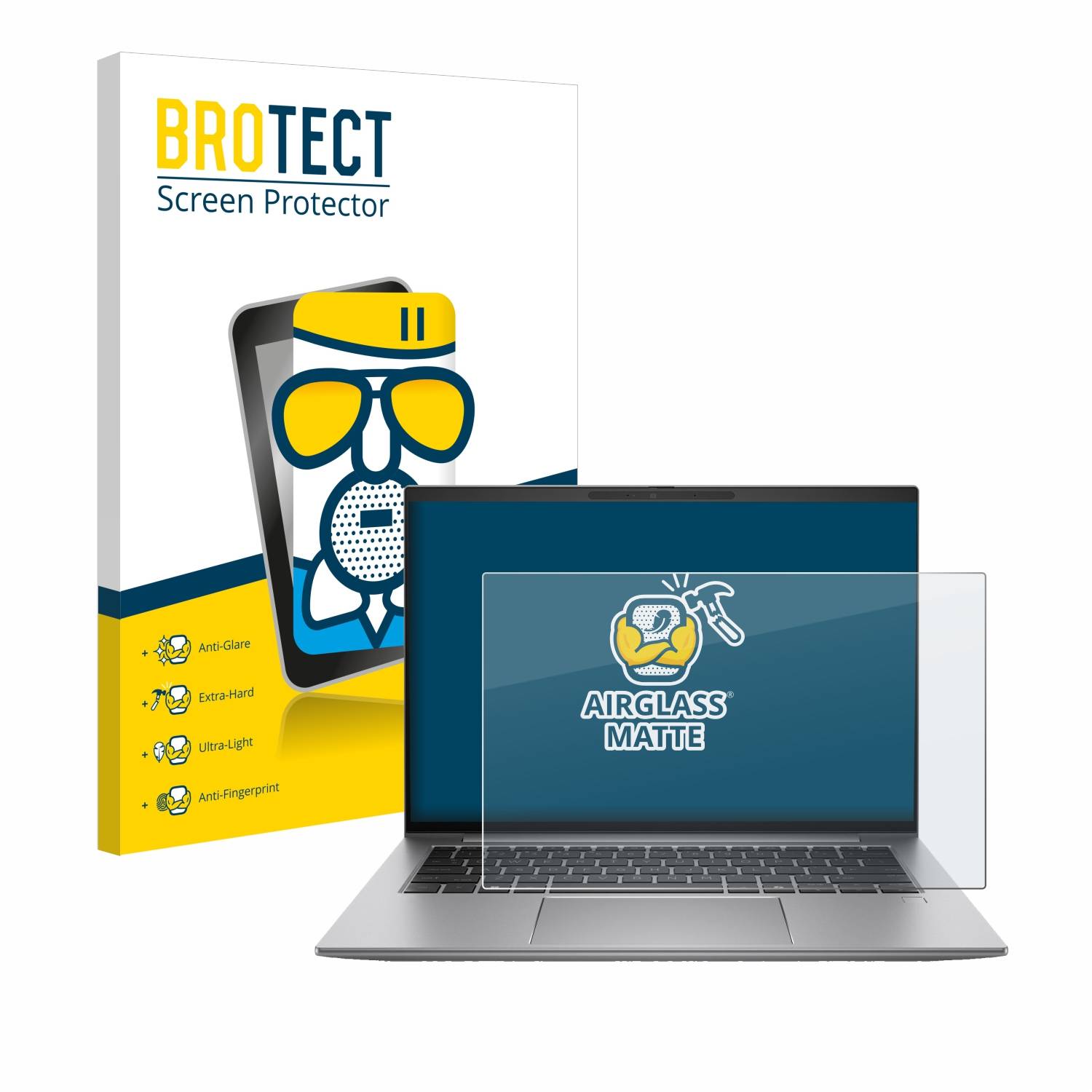 BROTECT AirGlass Matt Glas Panzer Folie für HP Zbook Firefly 14 G11