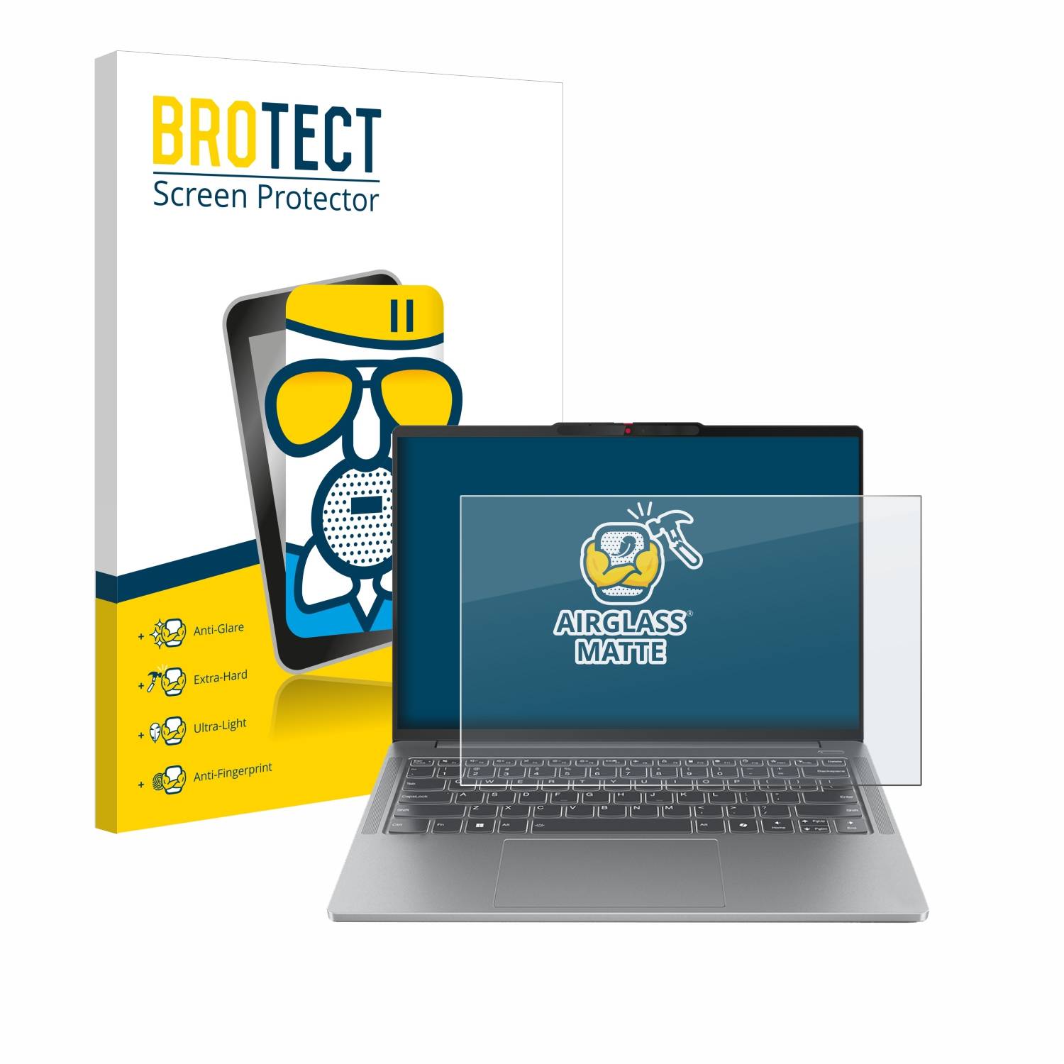 BROTECT AirGlass Matt Glas Panzer Folie für Lenovo IdeaPad Pro 5 14AHP9