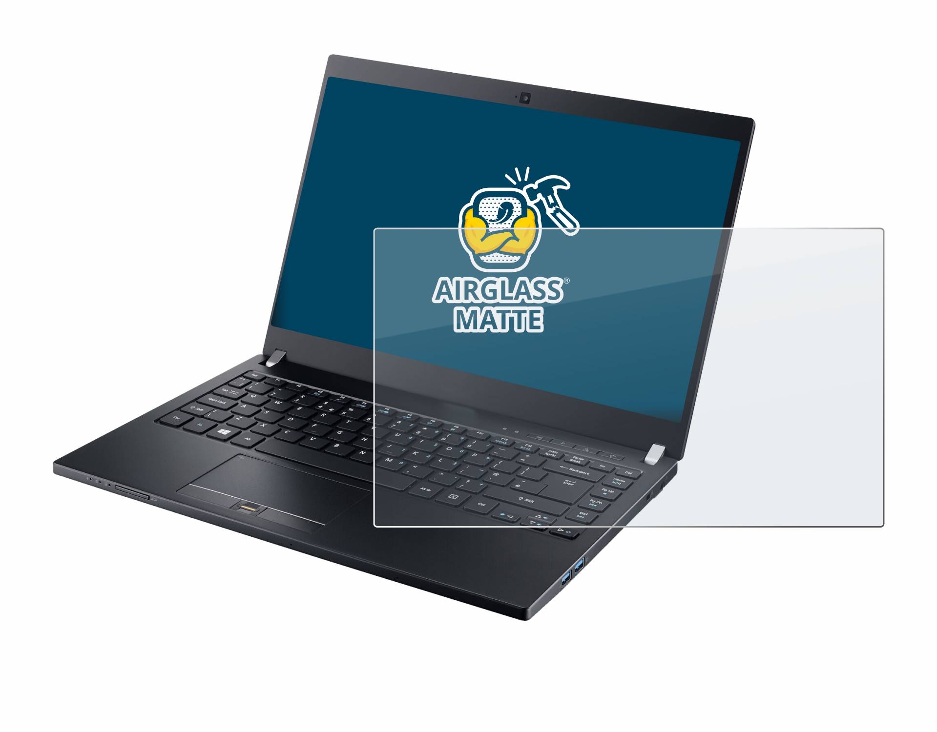 BROTECT AirGlass Matt Glas Panzer Folie für Acer TravelMate P648-MG-71S5