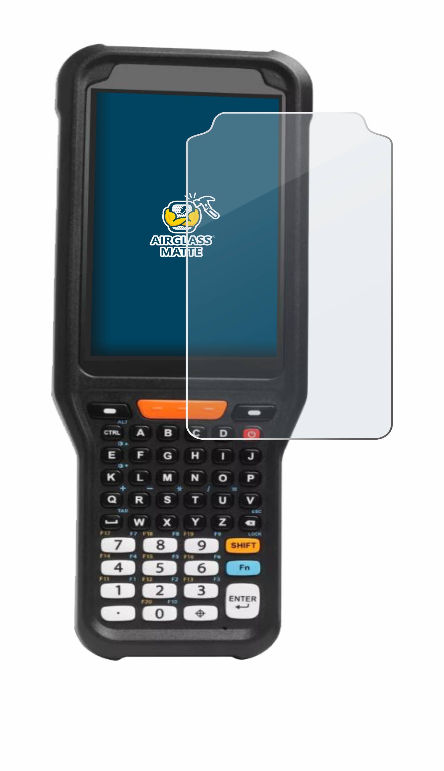 BROTECT AirGlass Matt Glas Panzer Folie für Point Mobile PM351