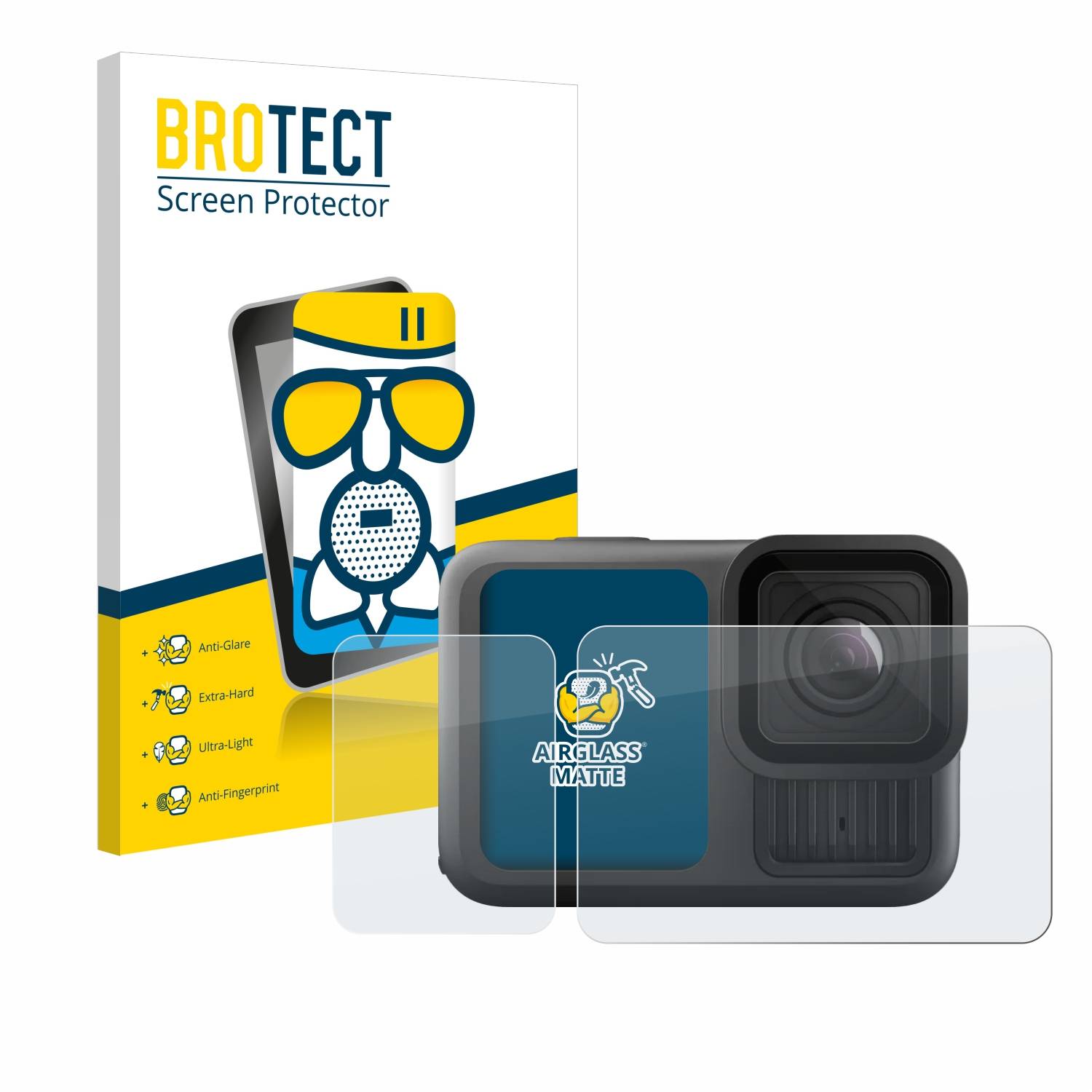 BROTECT AirGlass Matt Glas Panzer Folie für GoPro Hero 13 Black