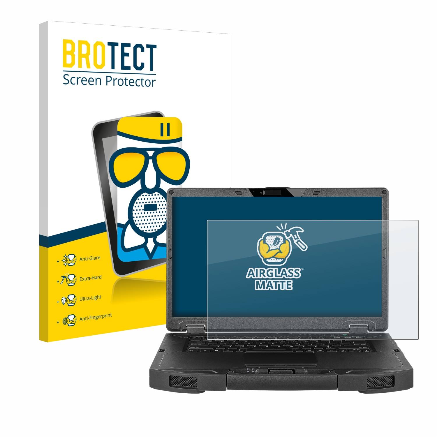 BROTECT AirGlass Matt Glas Panzer Folie für Getac S510