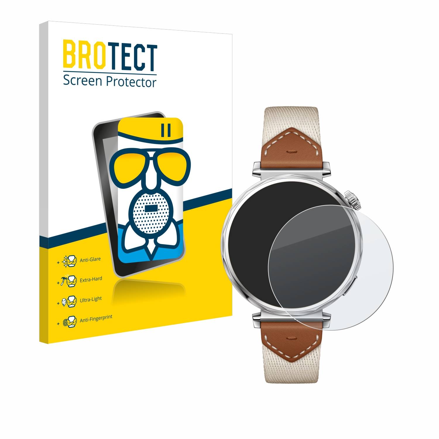 BROTECT AirGlass Matt Glas Panzer Folie für Huawei Watch GT 5 (41 mm)
