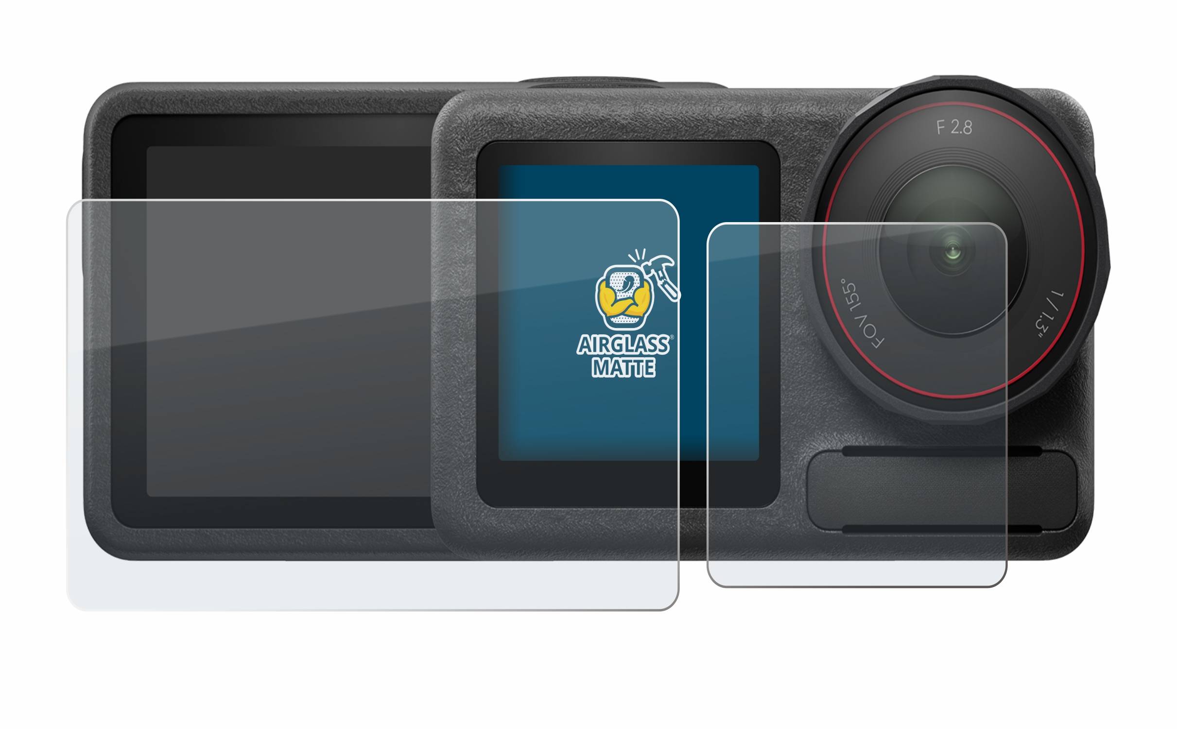 BROTECT AirGlass Matt Glas Panzer Folie für DJI Osmo Action 5 Pro