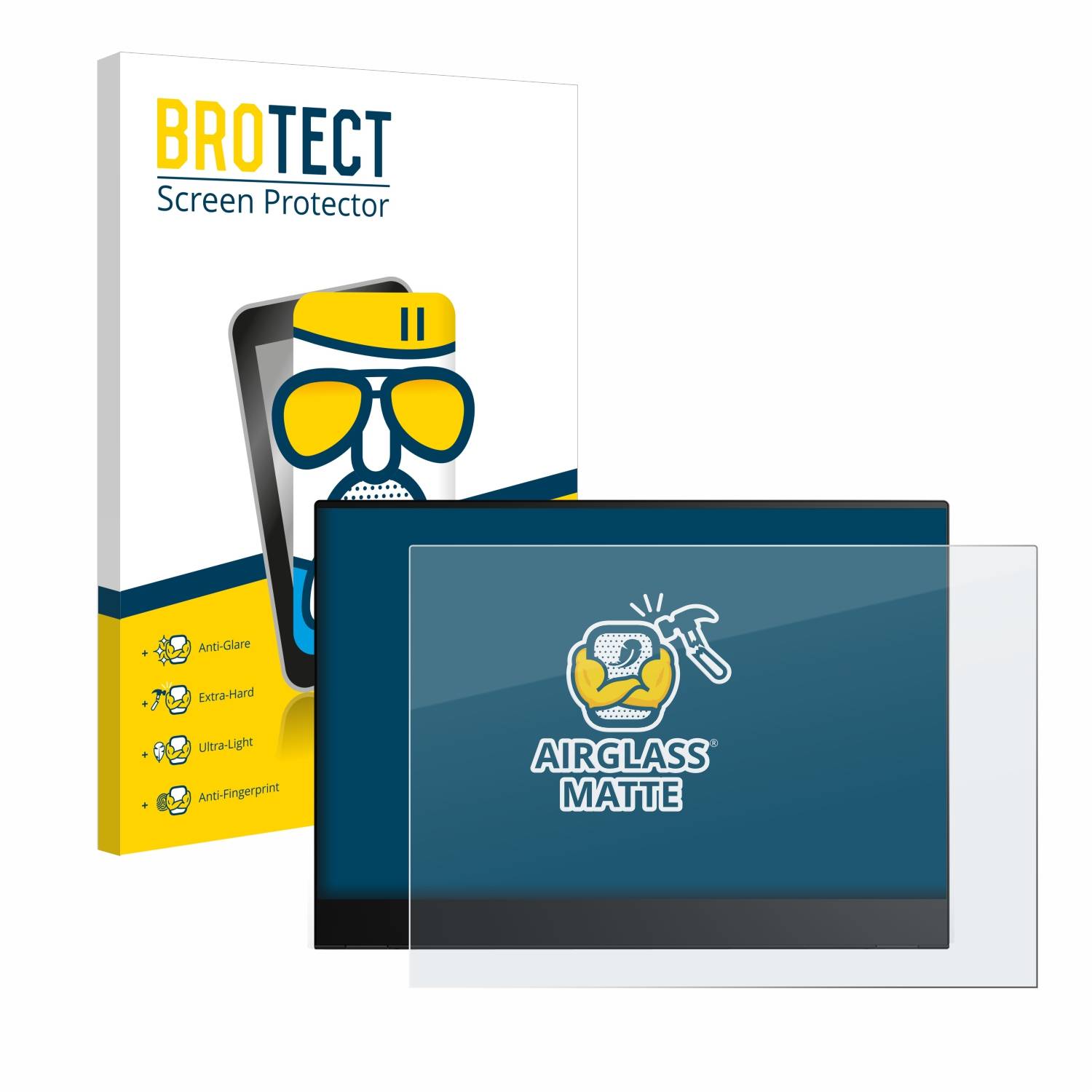 BROTECT AirGlass Matt Glas Panzer Folie für Lenovo ThinkVision M14t Gen 2