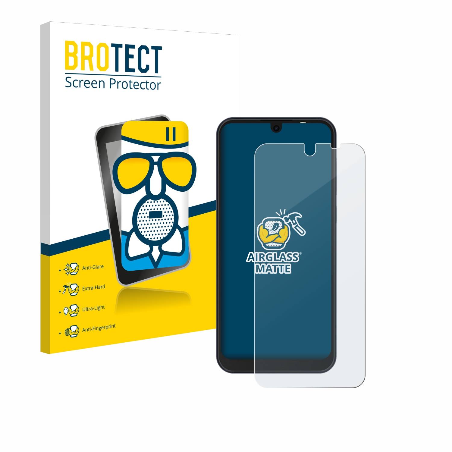 BROTECT AirGlass Matt Glas Panzer Folie für Tecno Pop 6