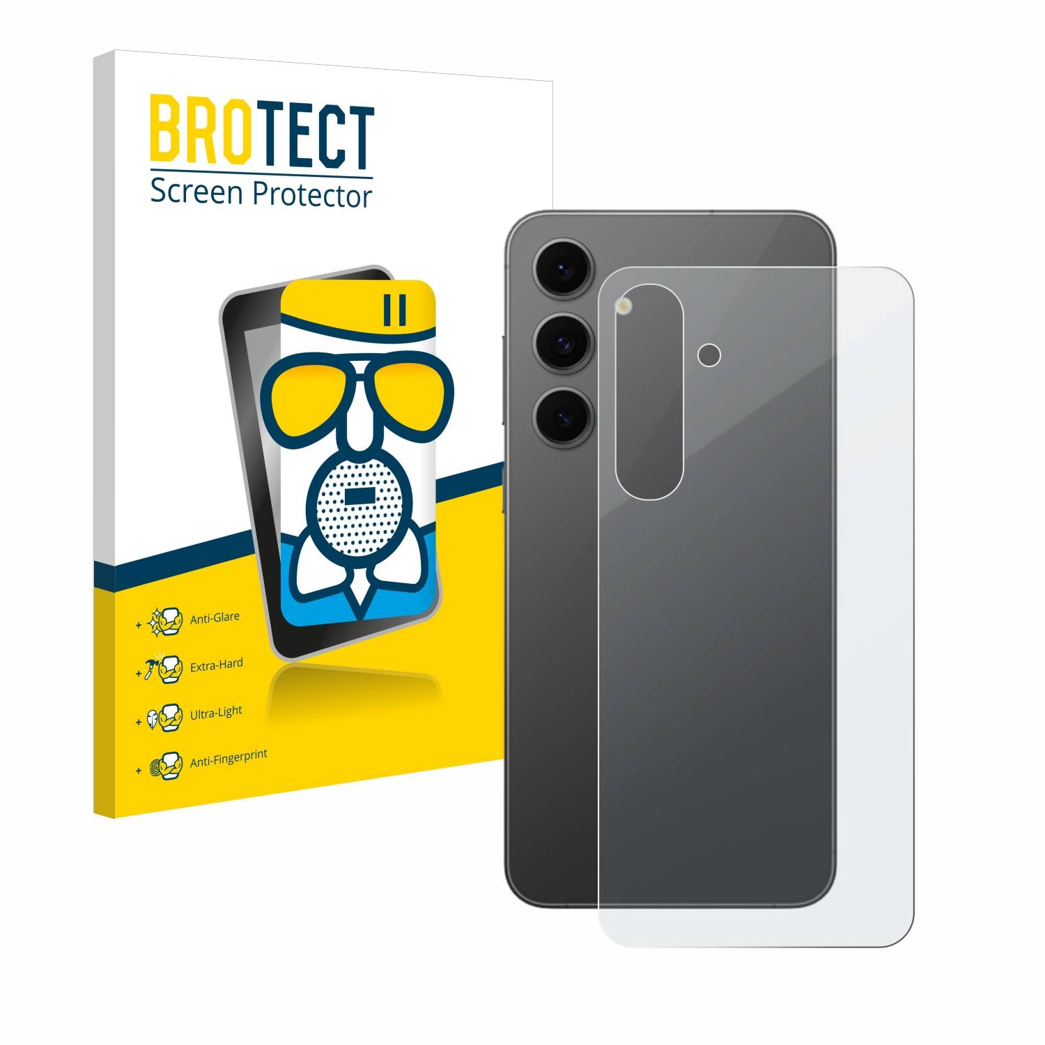BROTECT AirGlass Matt Glas Panzer Folie für Samsung Galaxy S24 FE (Rückseite)