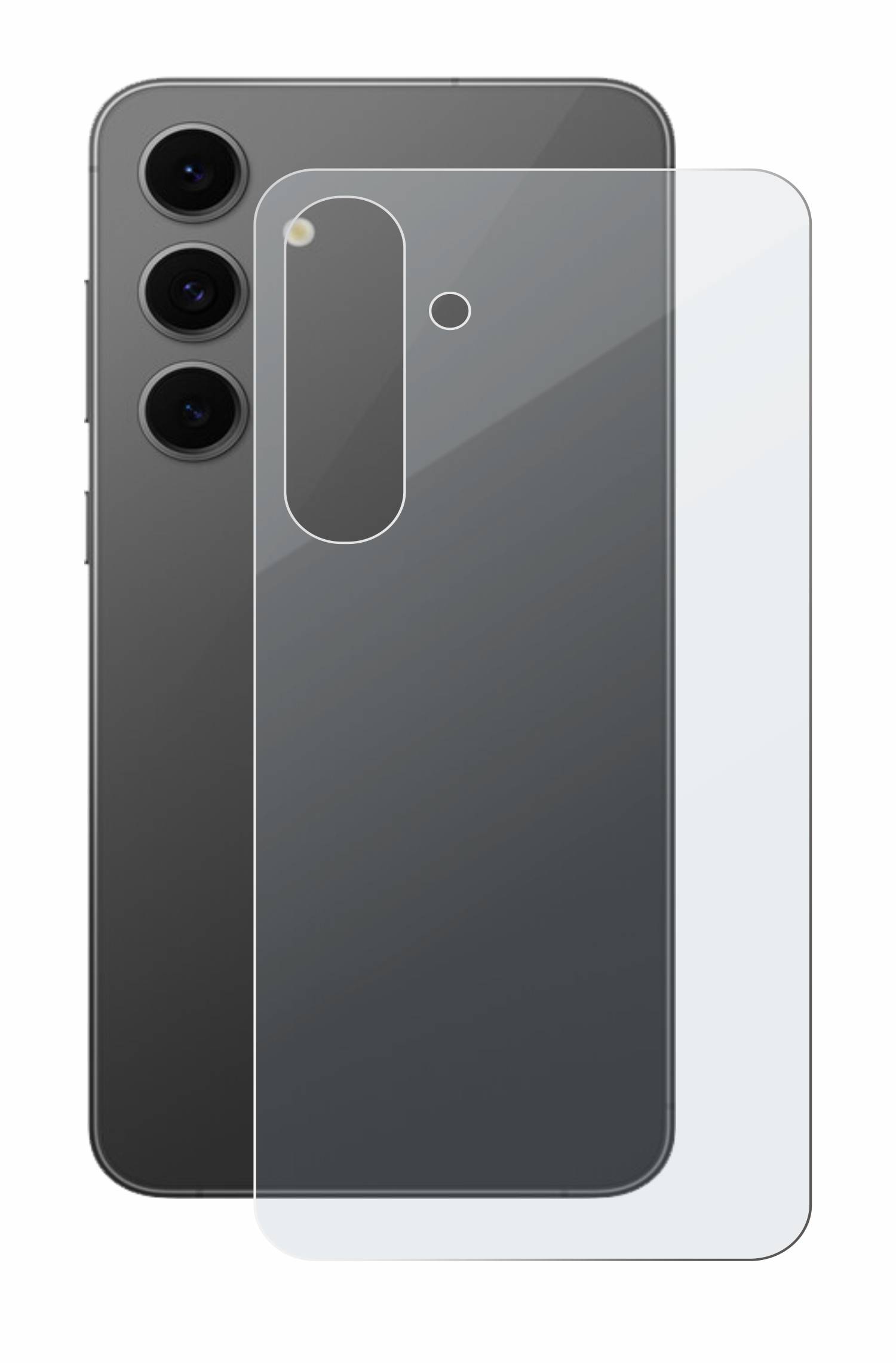 BROTECT AirGlass Matt Glas Panzer Folie für Samsung Galaxy S24 FE (Rückseite)