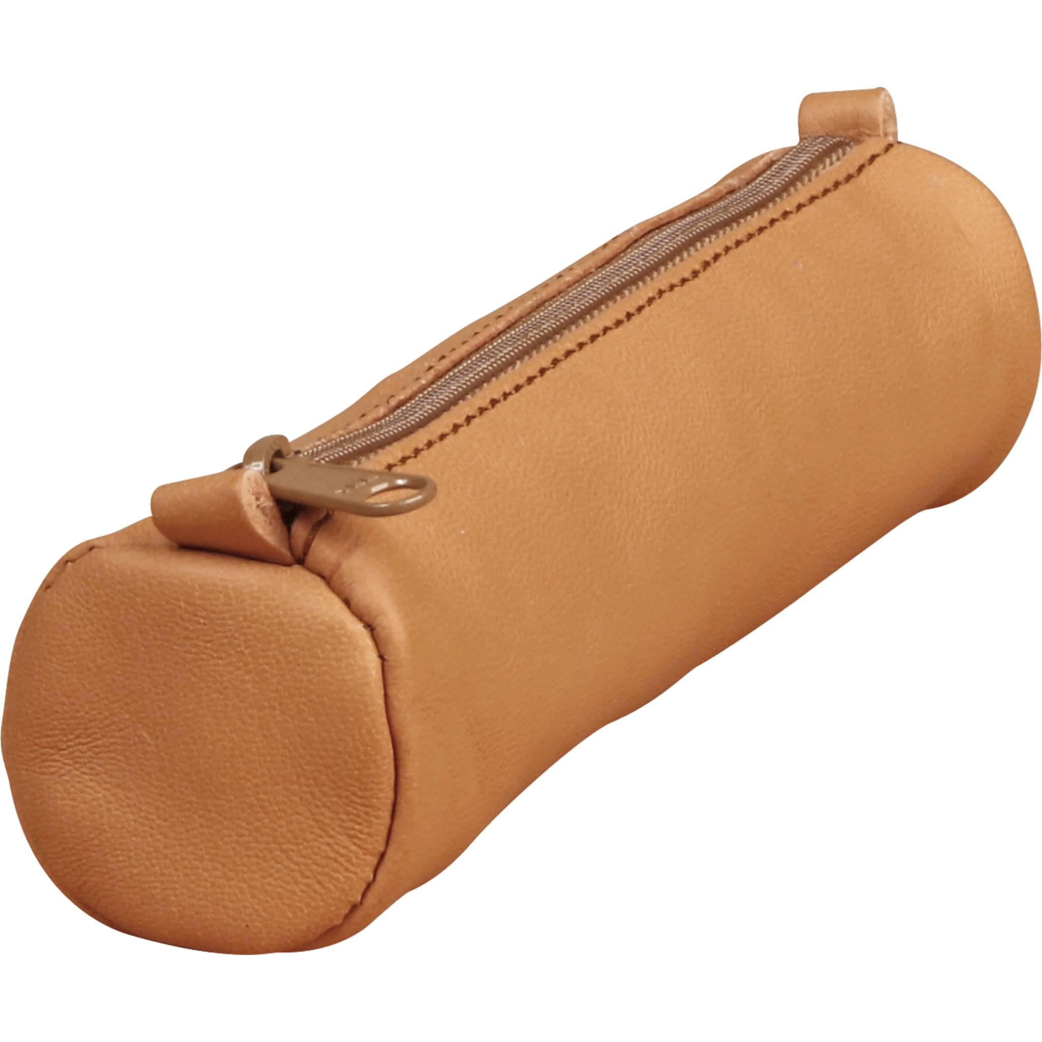 Clairefontaine 8x Schlampermäppchen Age Bag rund 18,5xØ4 - Tabak 77018C