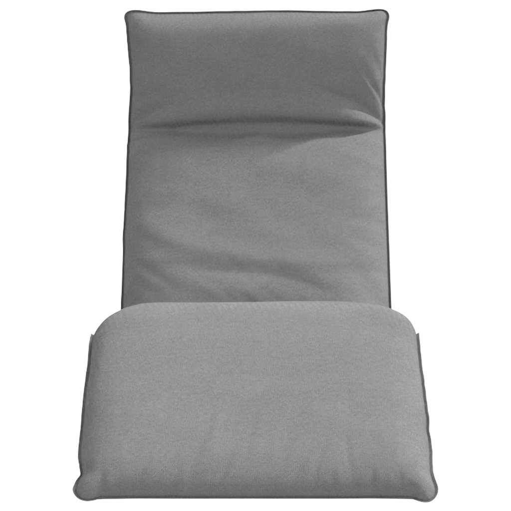 vidaXL Sonnenliege Klappbar Grau 175x54x8,5 cm Oxford-Gewebe