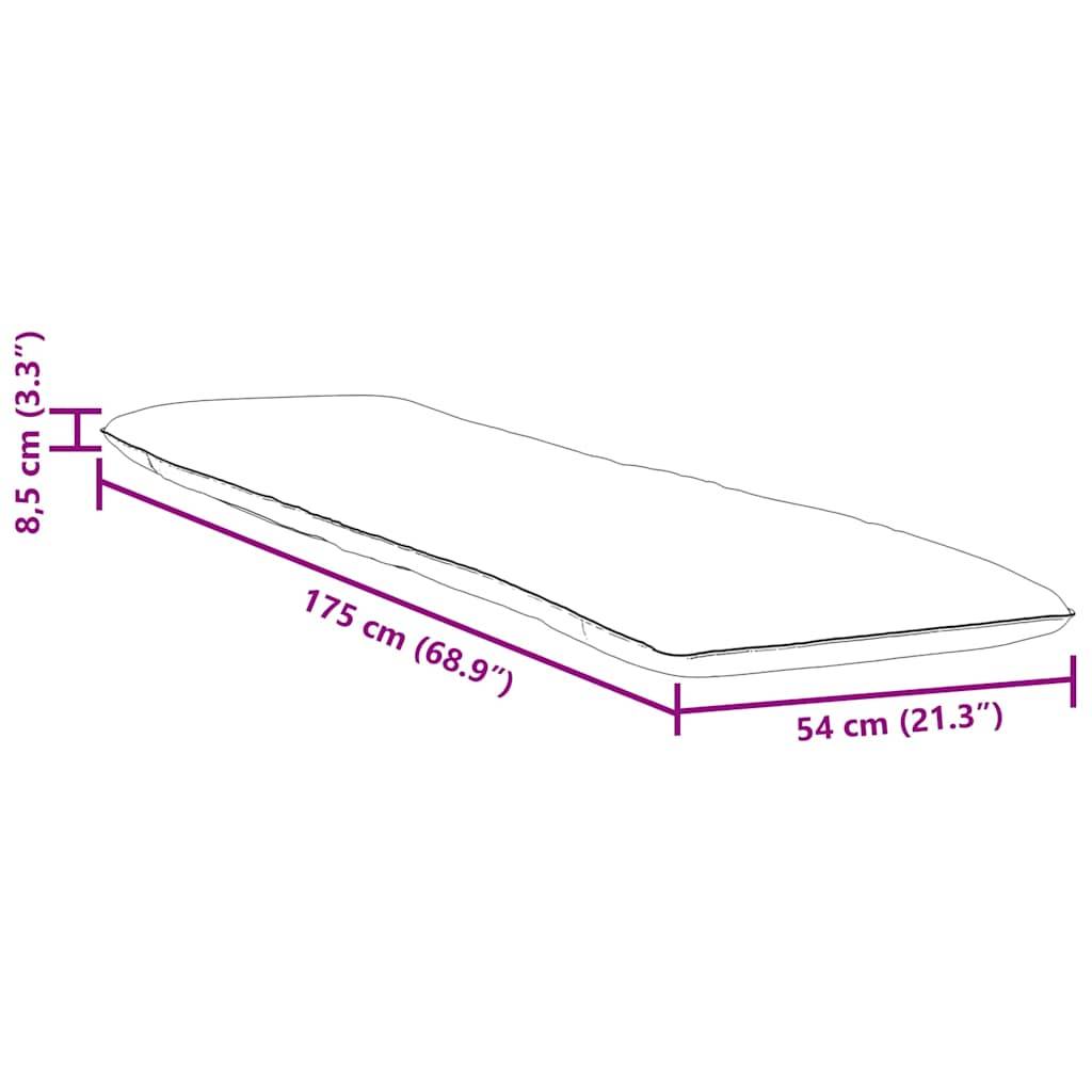 vidaXL Sonnenliege Klappbar Hellblau 175x54x8,5 cm Oxford-Gewebe