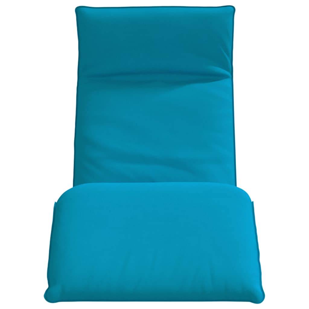 vidaXL Sonnenliege Klappbar Hellblau 175x54x8,5 cm Oxford-Gewebe