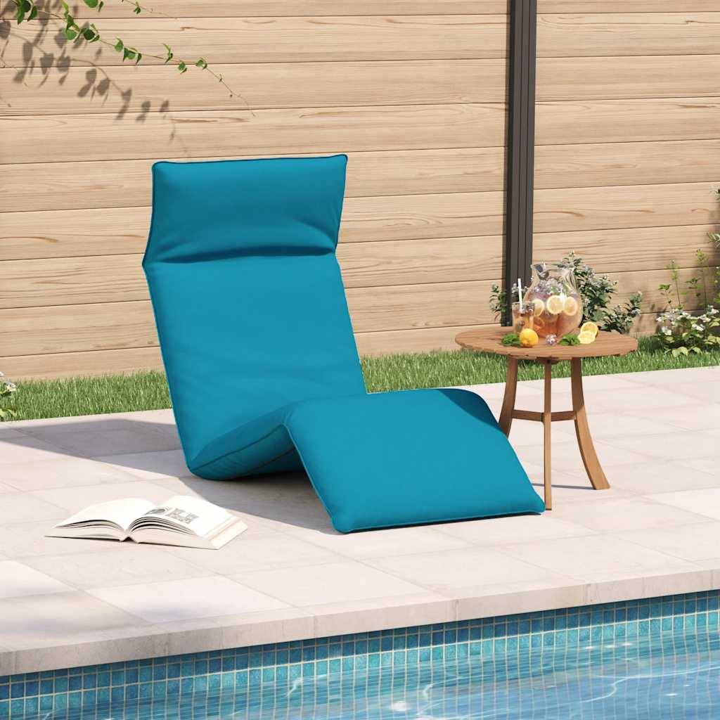 vidaXL Sonnenliege Klappbar Hellblau 175x54x8,5 cm Oxford-Gewebe