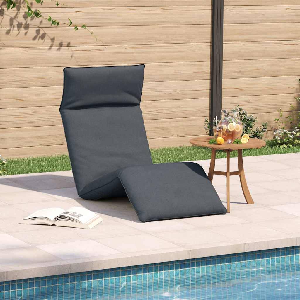 vidaXL Sonnenliege Klappbar Anthrazit 175x54x8,5 cm Oxford-Gewebe