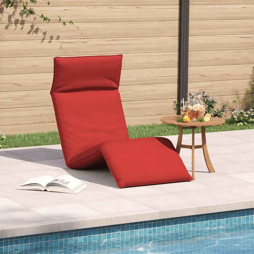 vidaXL Sonnenliege Klappbar Rot 175x54x8,5 cm Oxford-Gewebe