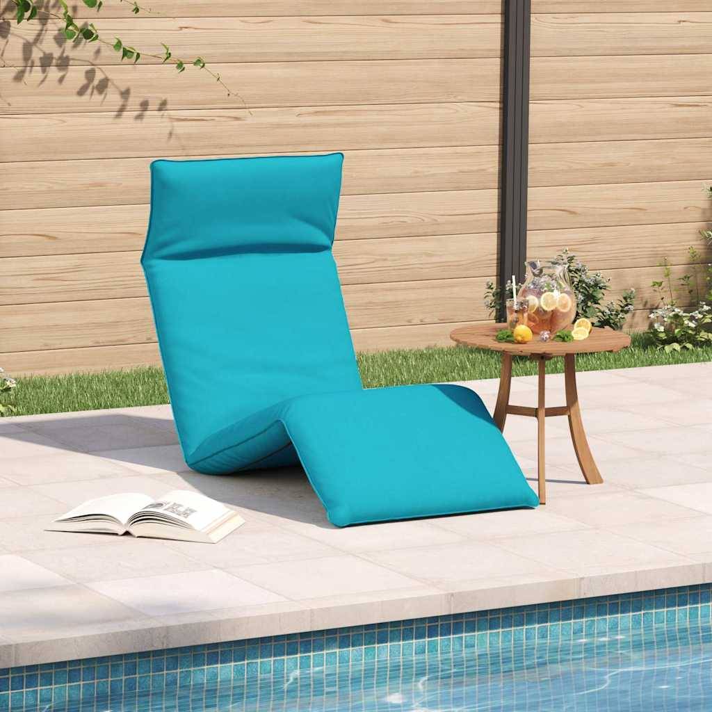 vidaXL Sonnenliege Klappbar Türkis 175x54x8,5 cm Oxford-Gewebe