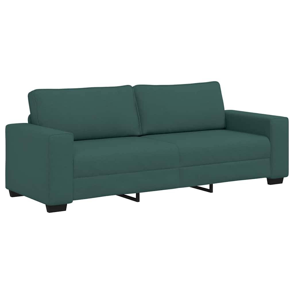 vidaXL 3-Sitzer-Sofa Dunkelgrün 180 cm Stoff