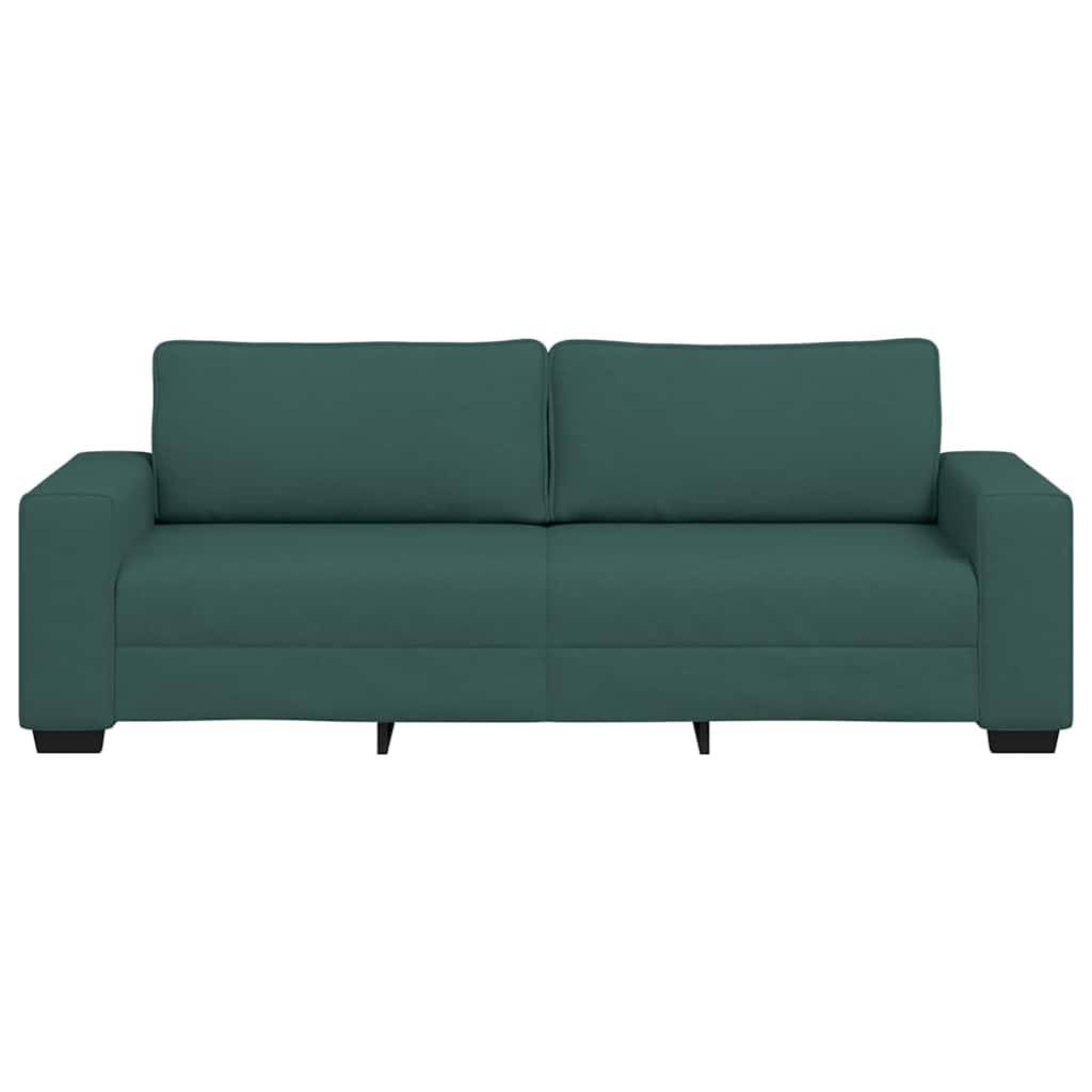vidaXL 3-Sitzer-Sofa Dunkelgrün 180 cm Stoff